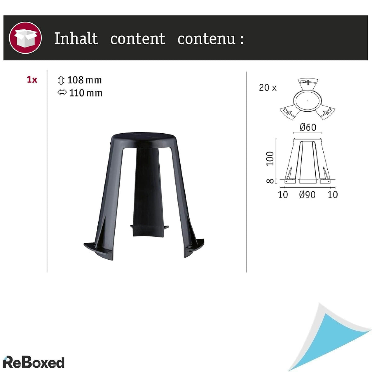 Paulmann 92402 Set 20 Distantiere pentru Corpuri de Iluminat 62-90mm