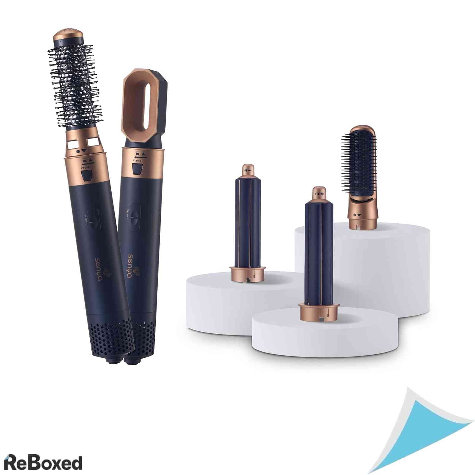 Perie Multifunctionala cu Aer Cald SENYA Hair Designer SYWB-HS012B 5 in 1 1000W Inceput Rapid Bleu Marin