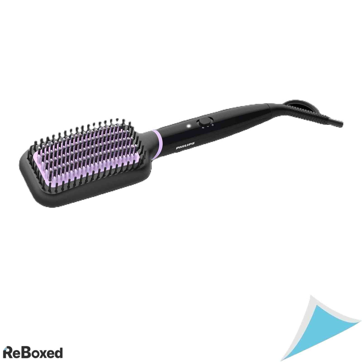 Perie Electrica de Alisat Parul Philips BHH880/00 StyleCare Essential Invelis Ceramic Turmalina Tehnologie ThermoProtect Negru Roz