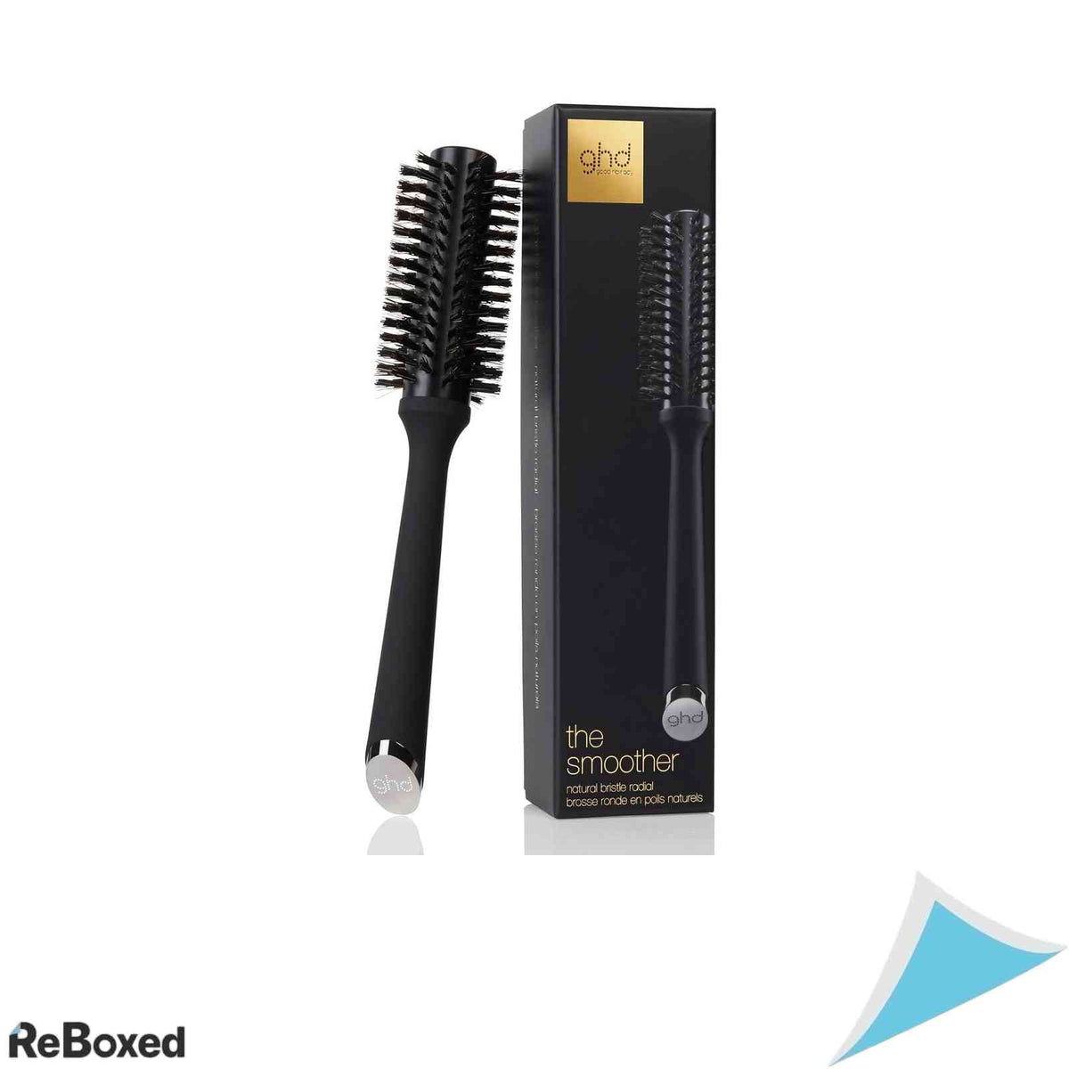 Perie Rotunda de Par ghd The Smoother Size 2 Peri Naturali pentru Volum si Netezire