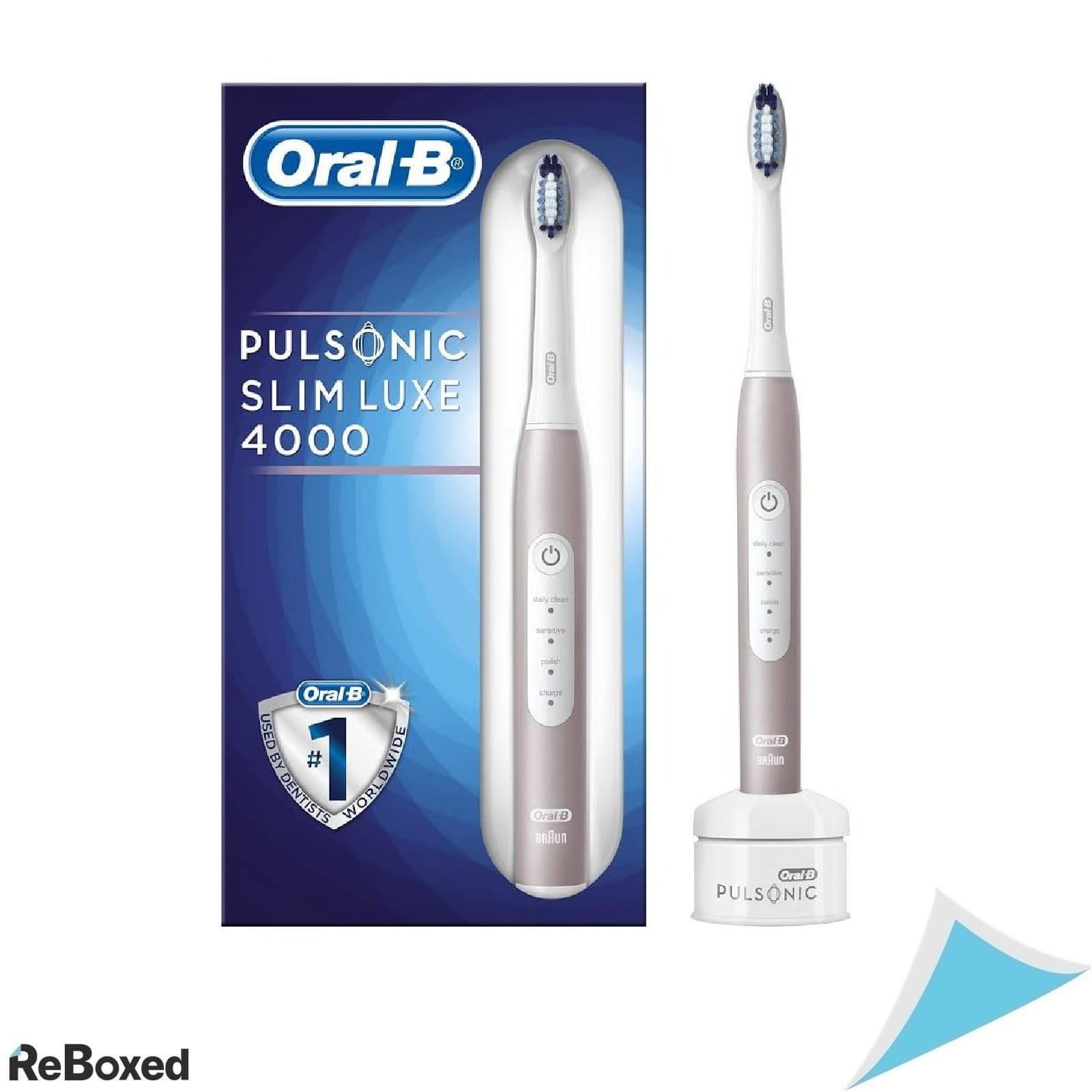 Periuta Electrica Sonic Braun Oral-B Pulsonic Slim Luxe 4000, Rose Gold