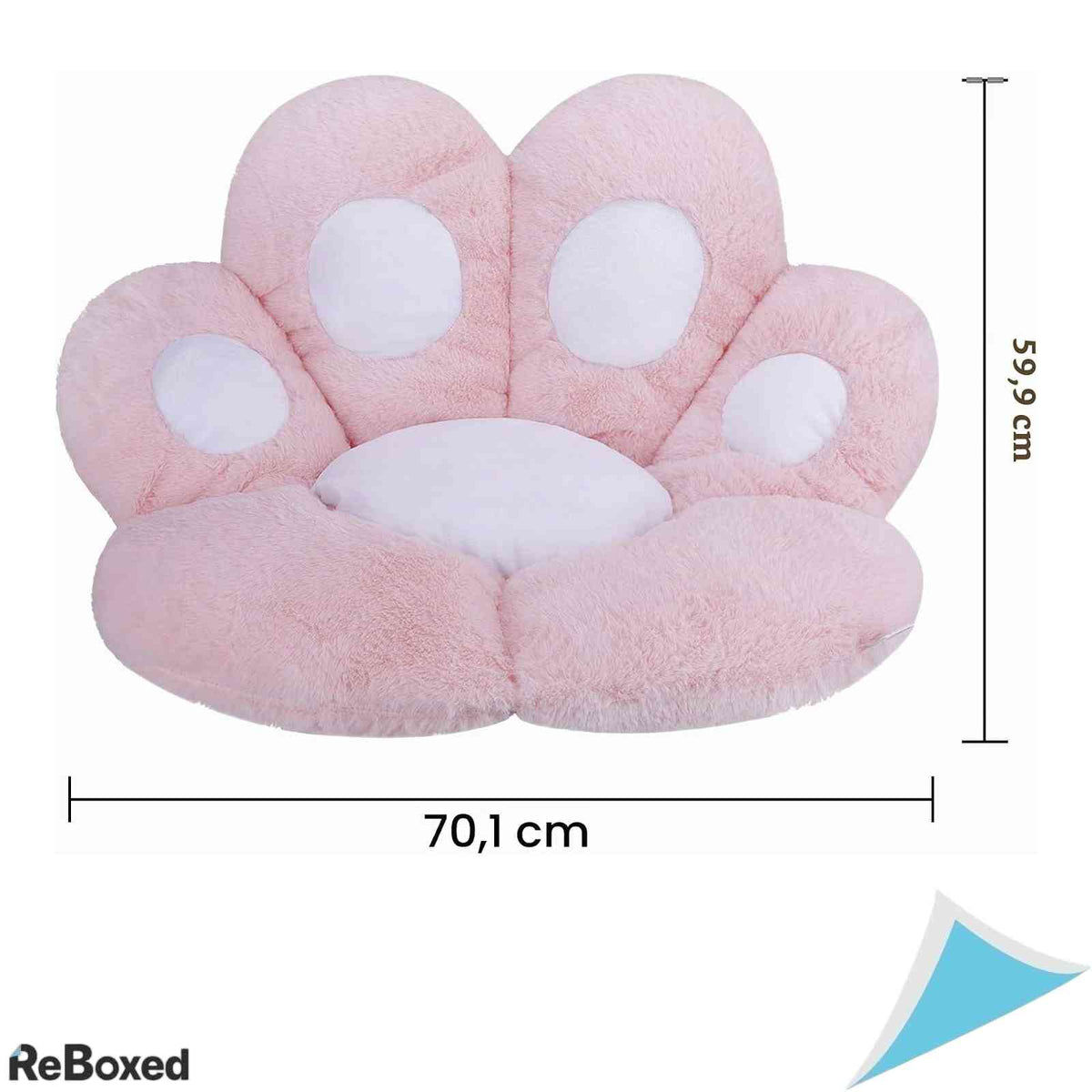 Perna de Scaun in Forma de Laba de Pisica FakeFace Perna Plus Ortopedica si Decorativa Roz