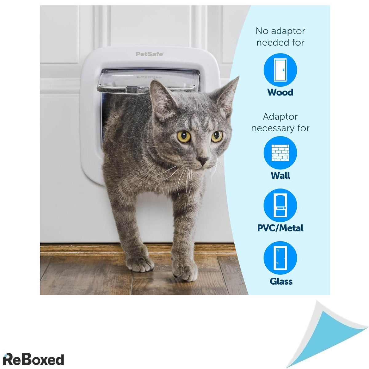 PetSafe Usa pentru Pisici cu Deschidere Automata prin Microcip