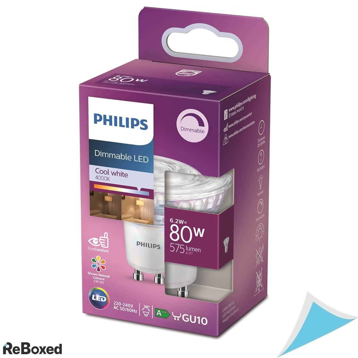 Philips Bec LED Spot Reglabil 6.2W 575lm 2700K