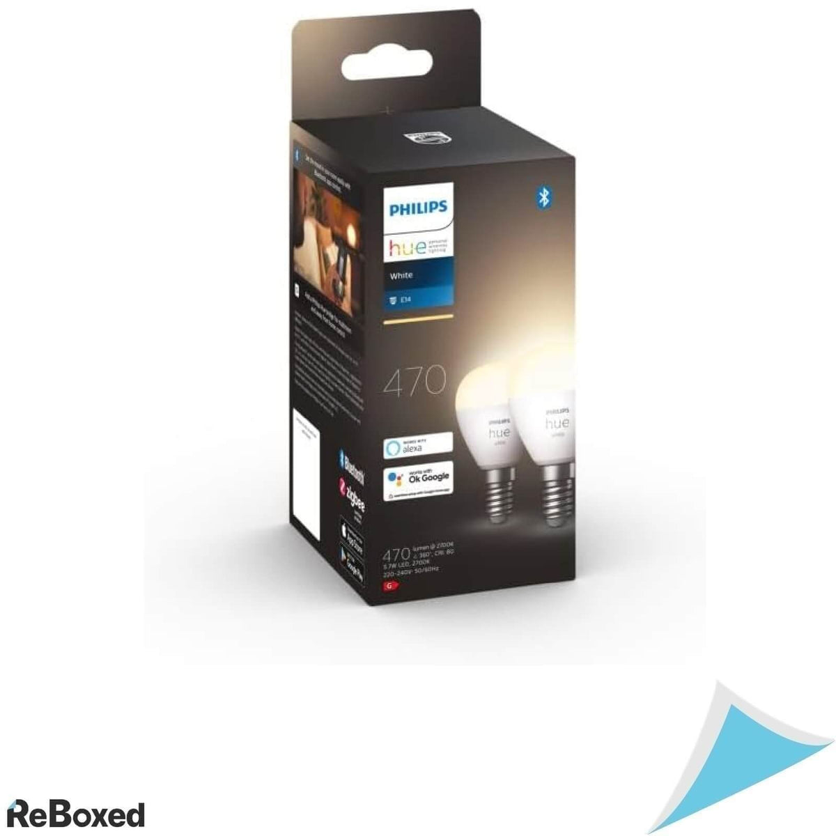 Philips Hue 2 Becuri LED E14 5.7W 470lm