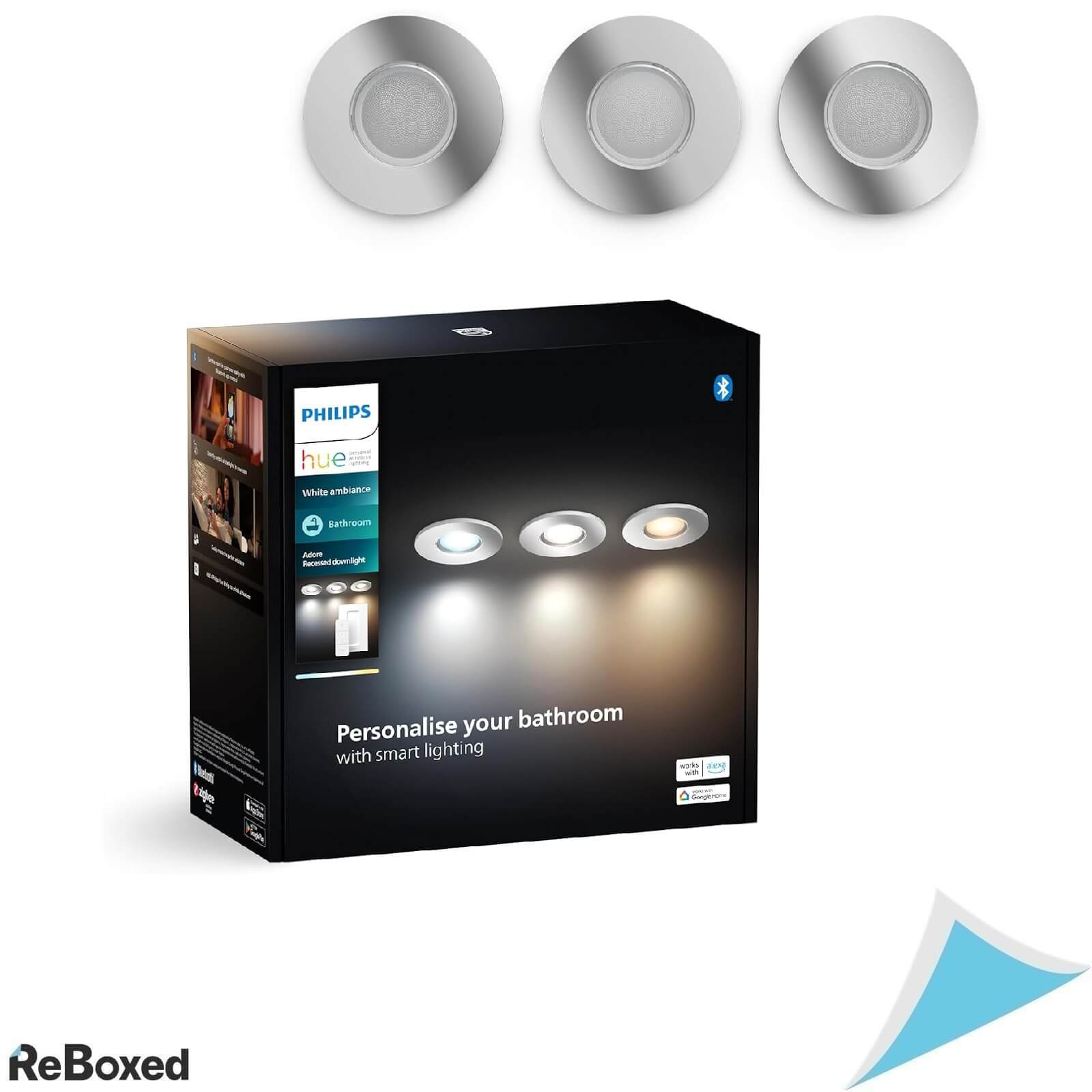 Philips Hue Adore Chrome Set 3 Spoturi LED Baie 750lm