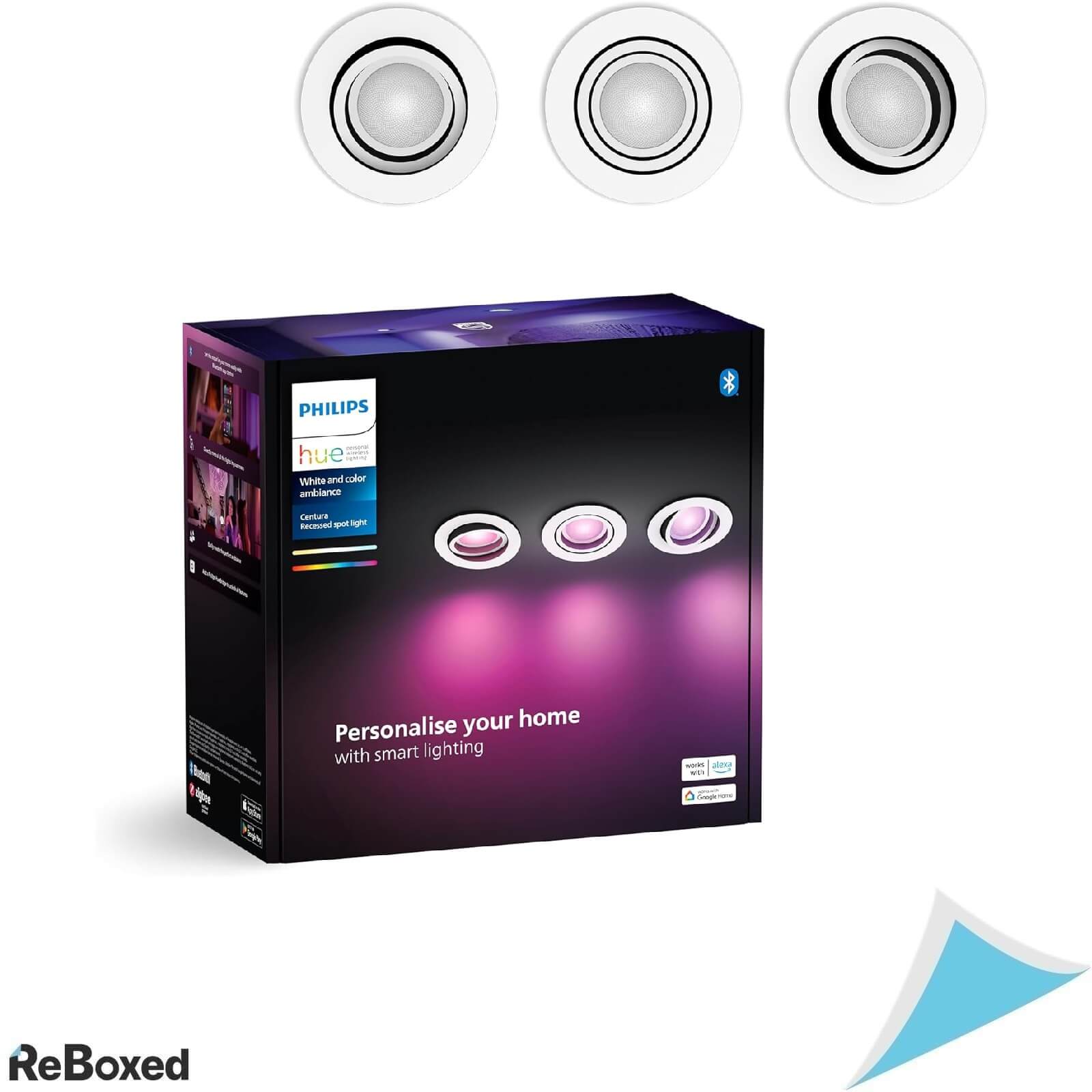 Philips Hue Centura White RD Set 3 Spoturi Bluetooth 4.2W 1200lm