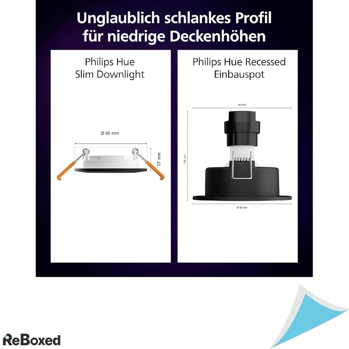 Philips Hue Connected Recessed Spotlight 90mm