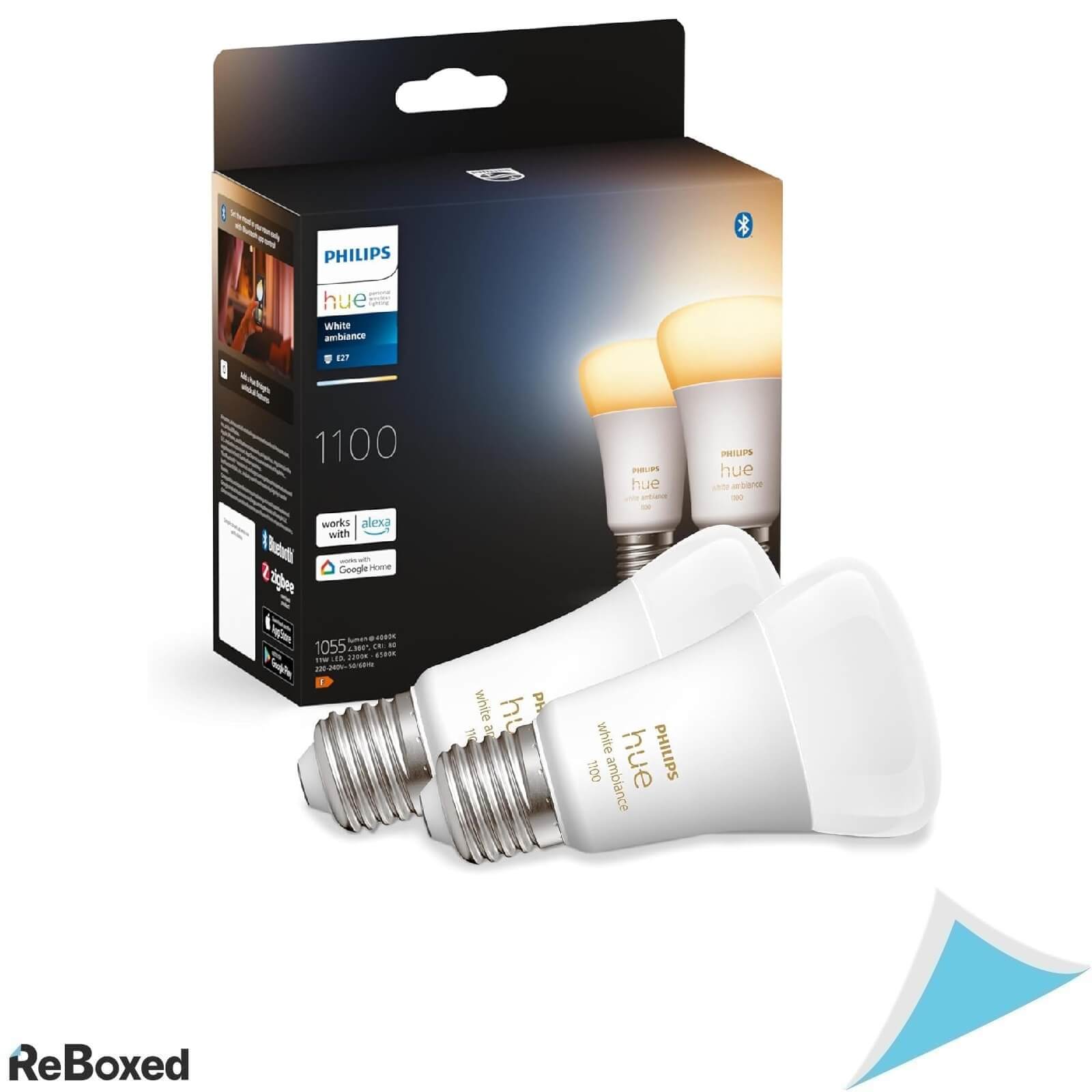 Philips Hue E27 Set 2 Becuri LED 11W 1055 lm