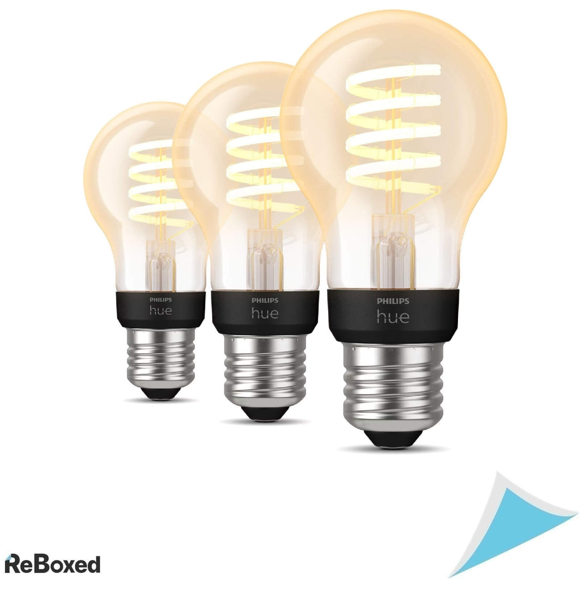 Philips Hue Filament E27 Set 3 Becuri LED 7W 550lm