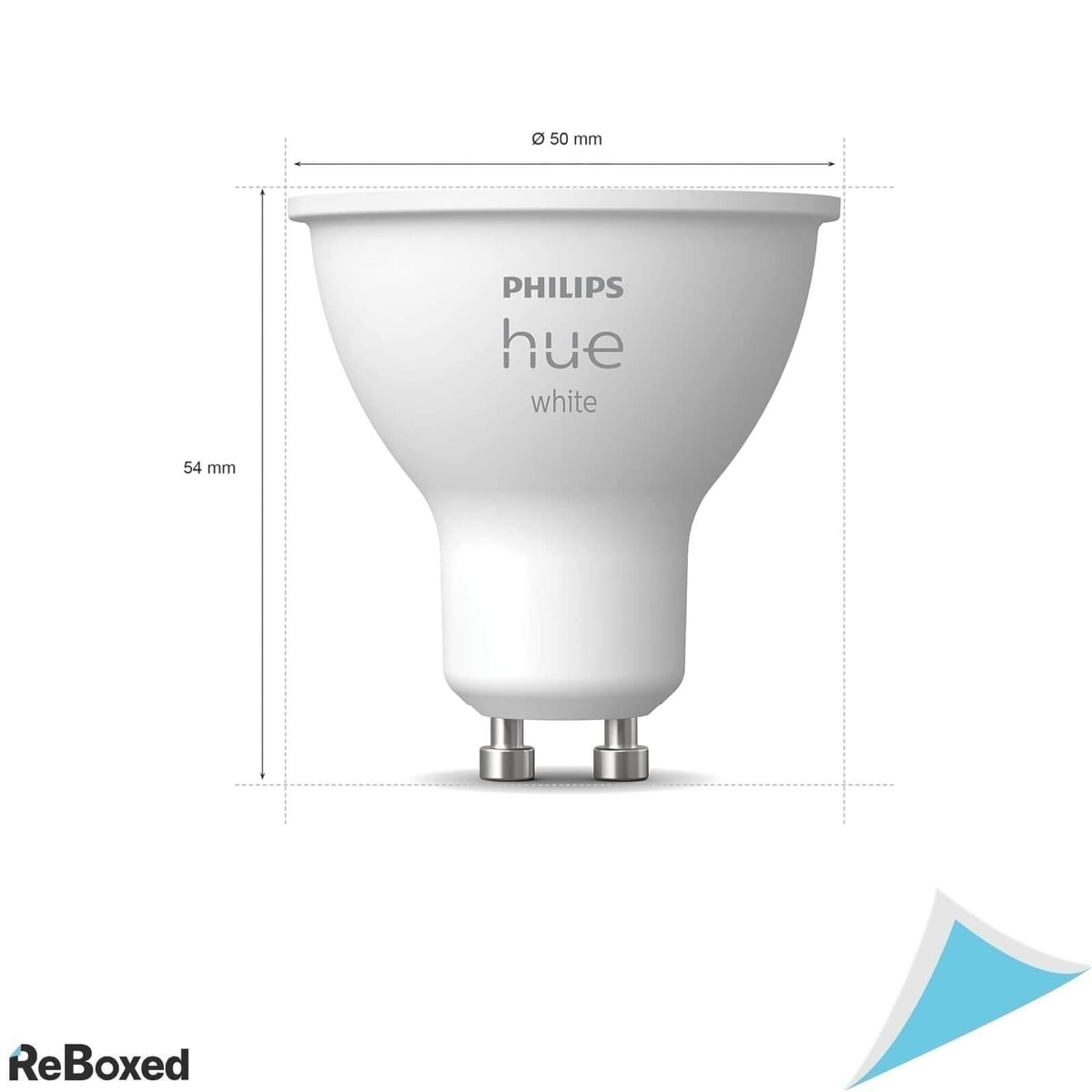 Philips Hue GU10 Set 2 Becuri LED 5.2W 400lm White