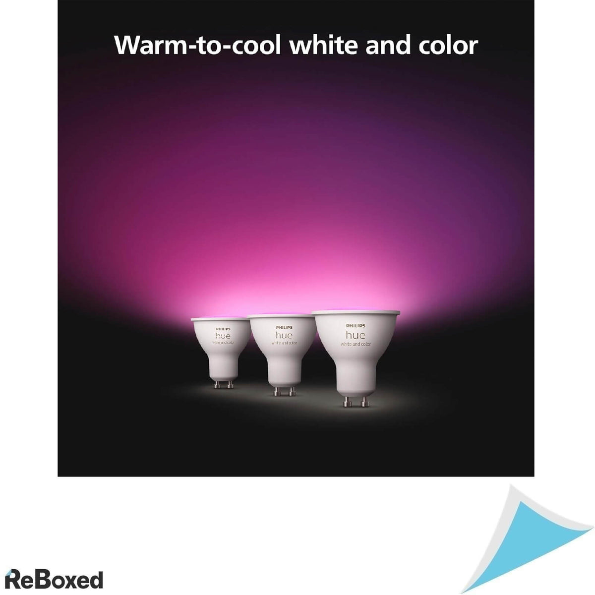 Philips Hue GU10 Set 3 Spoturi LED 4.2W 400lm