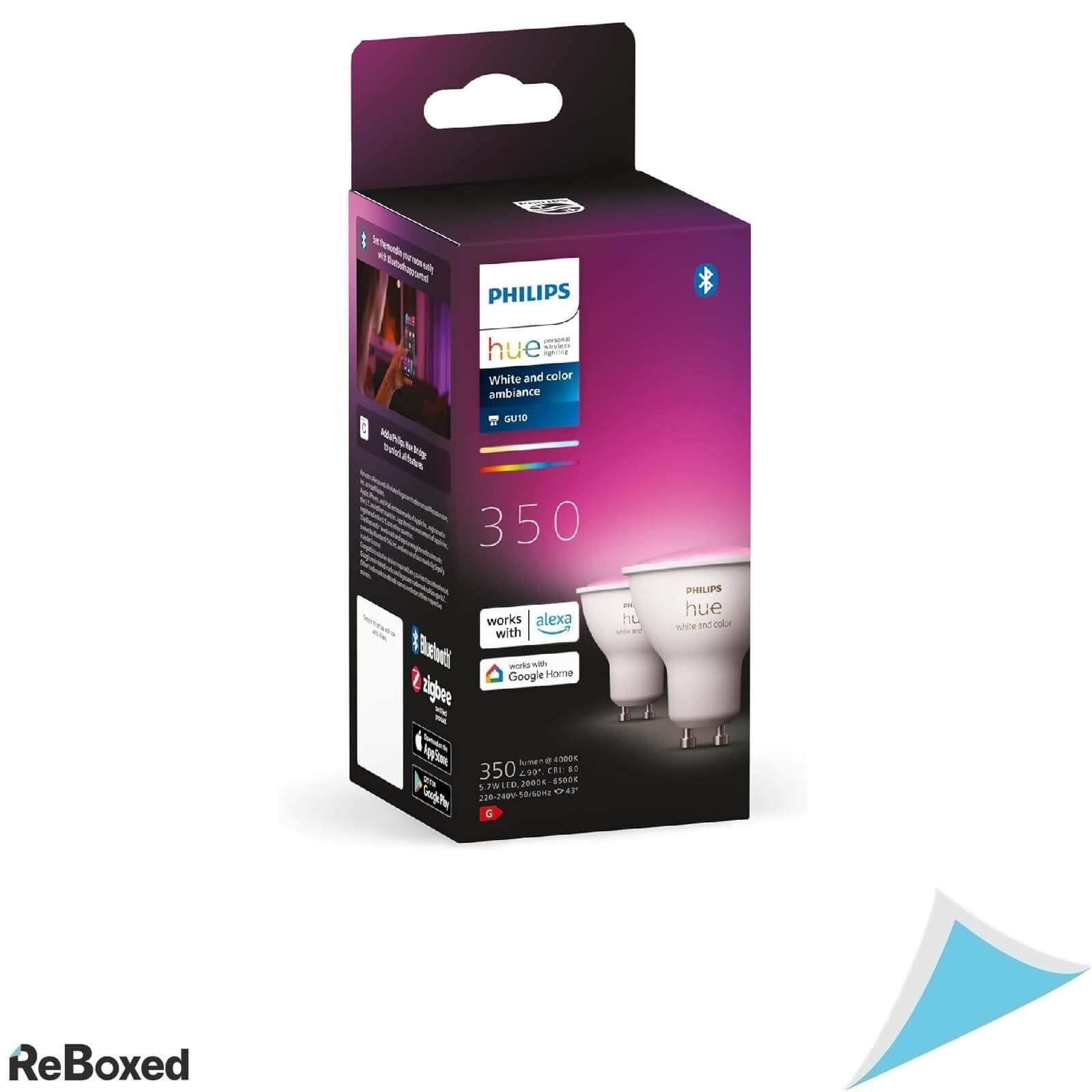 Philips HUE Set 2 Becuri LED BT GU10 5.7W 350lm