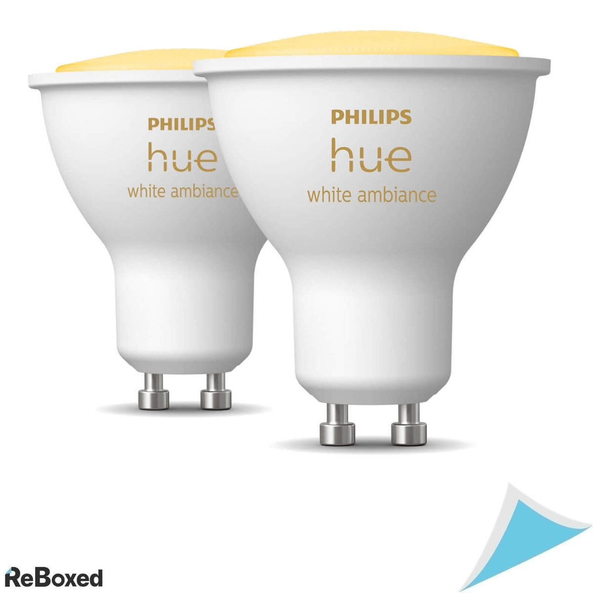 Philips Hue Set 2 Spoturi LED GU10 4.3W 350lm 2700K