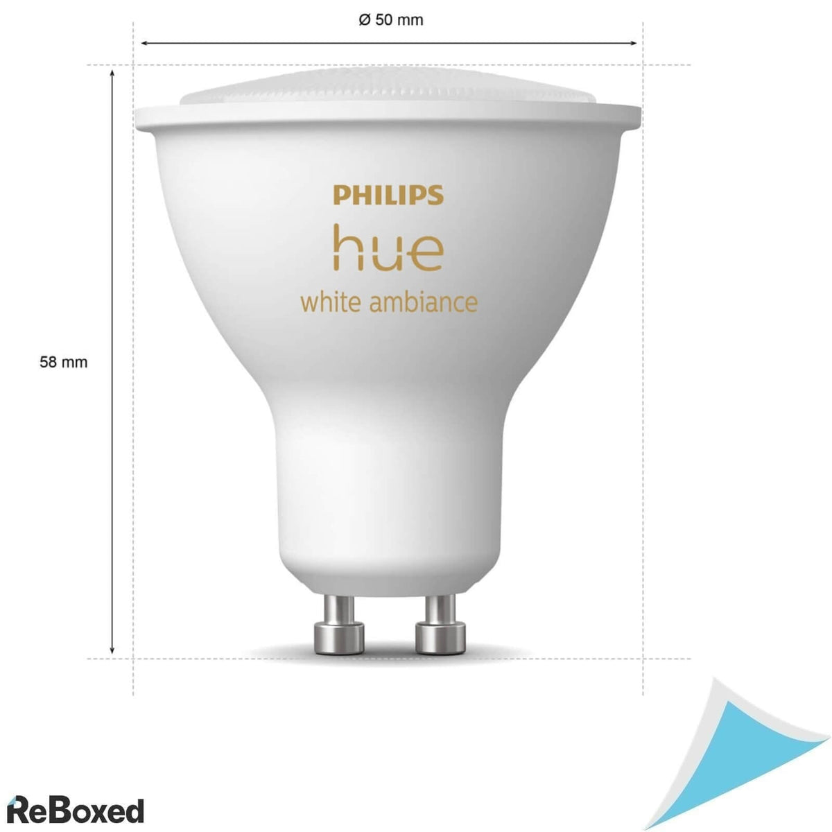 Philips Hue Set 2 Spoturi LED GU10 4.3W 350lm 2700K