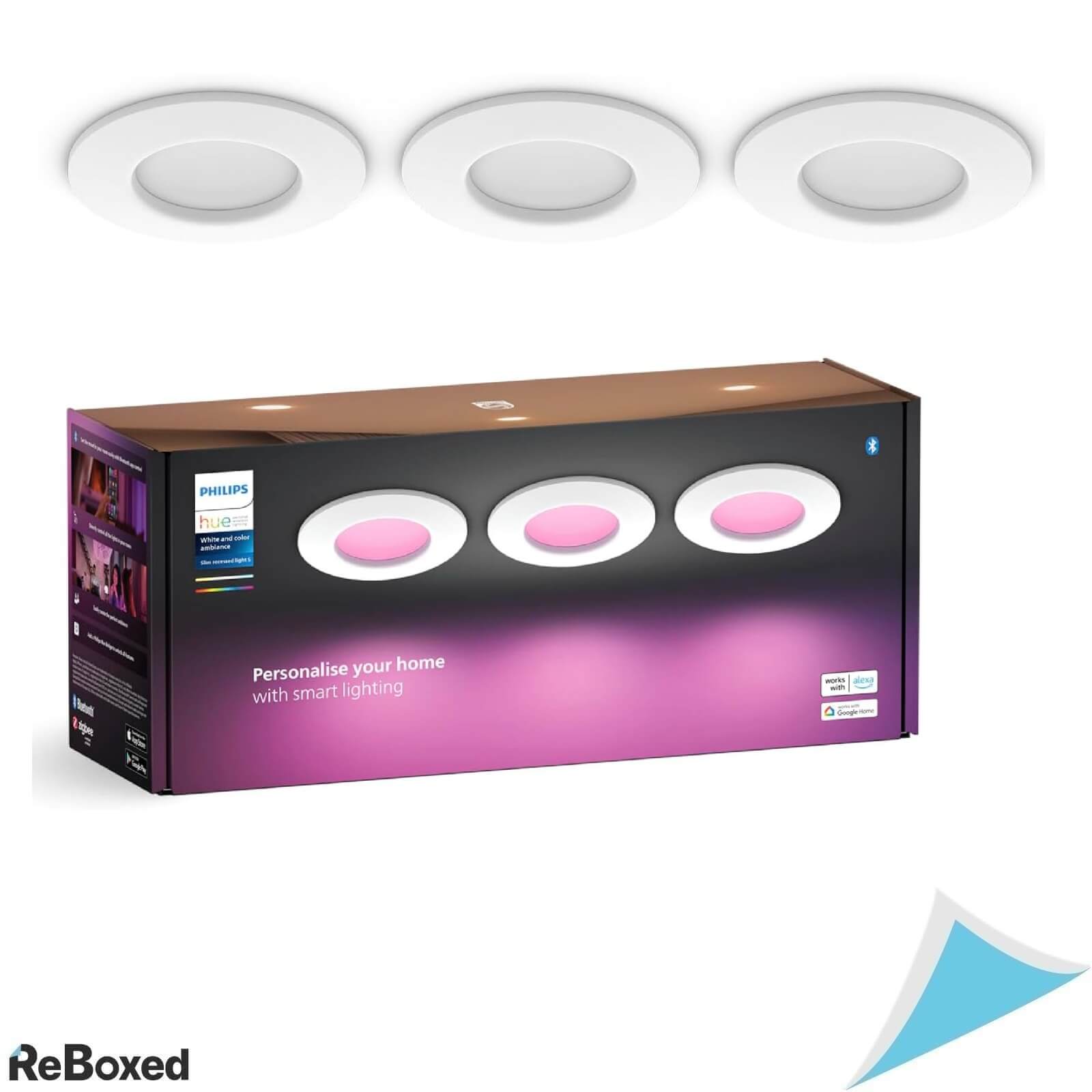 Philips Hue Slim S White Set 3 Plafoniere LED 8.3W 1000lm
