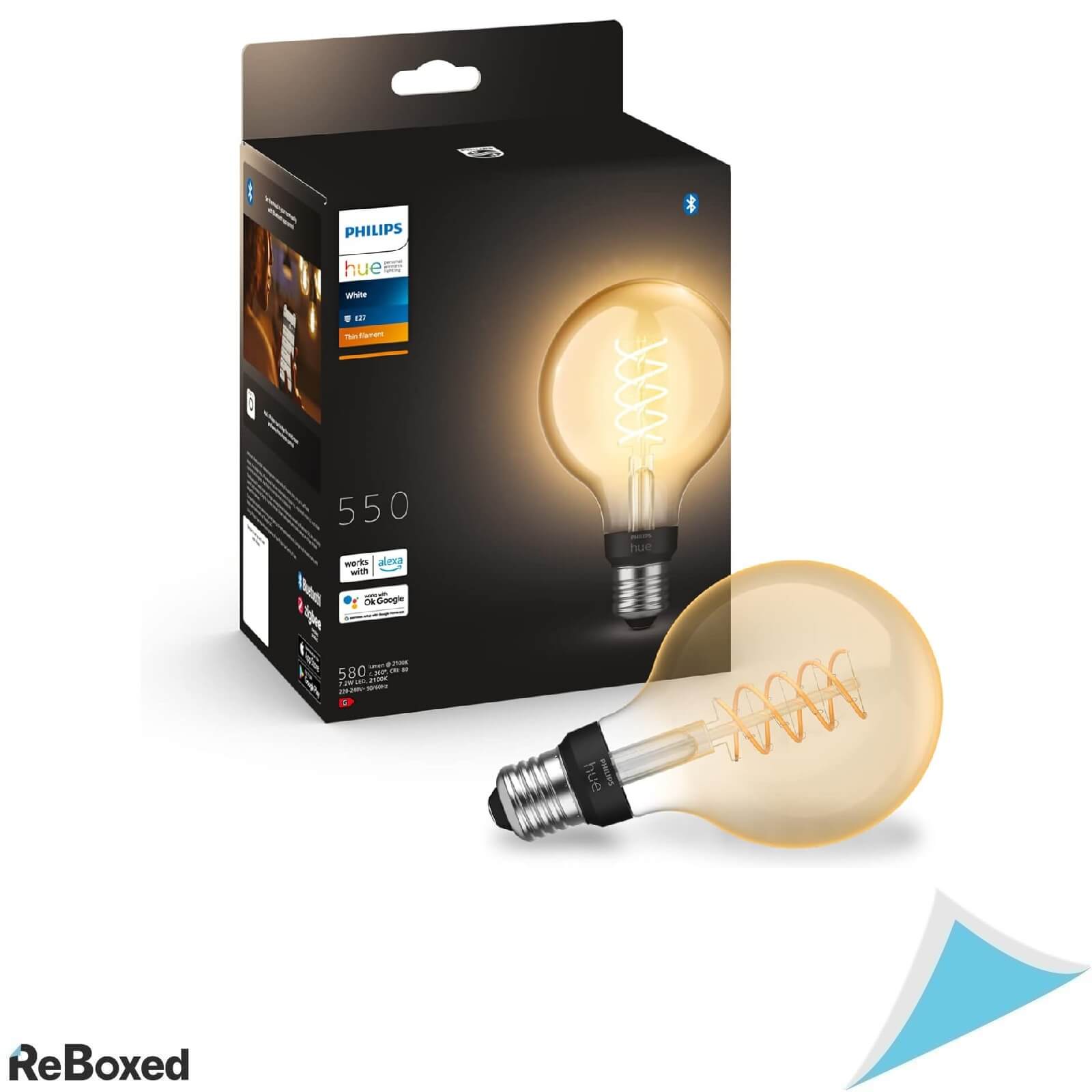 Philips Hue White Filament Retro Bec LED E27 G93