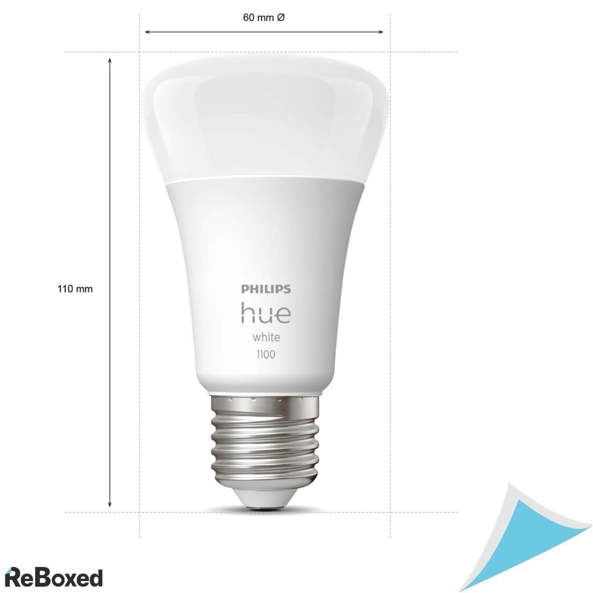 Philips Hue White Set 2 Becuri LED 9.5W 1100lm E27