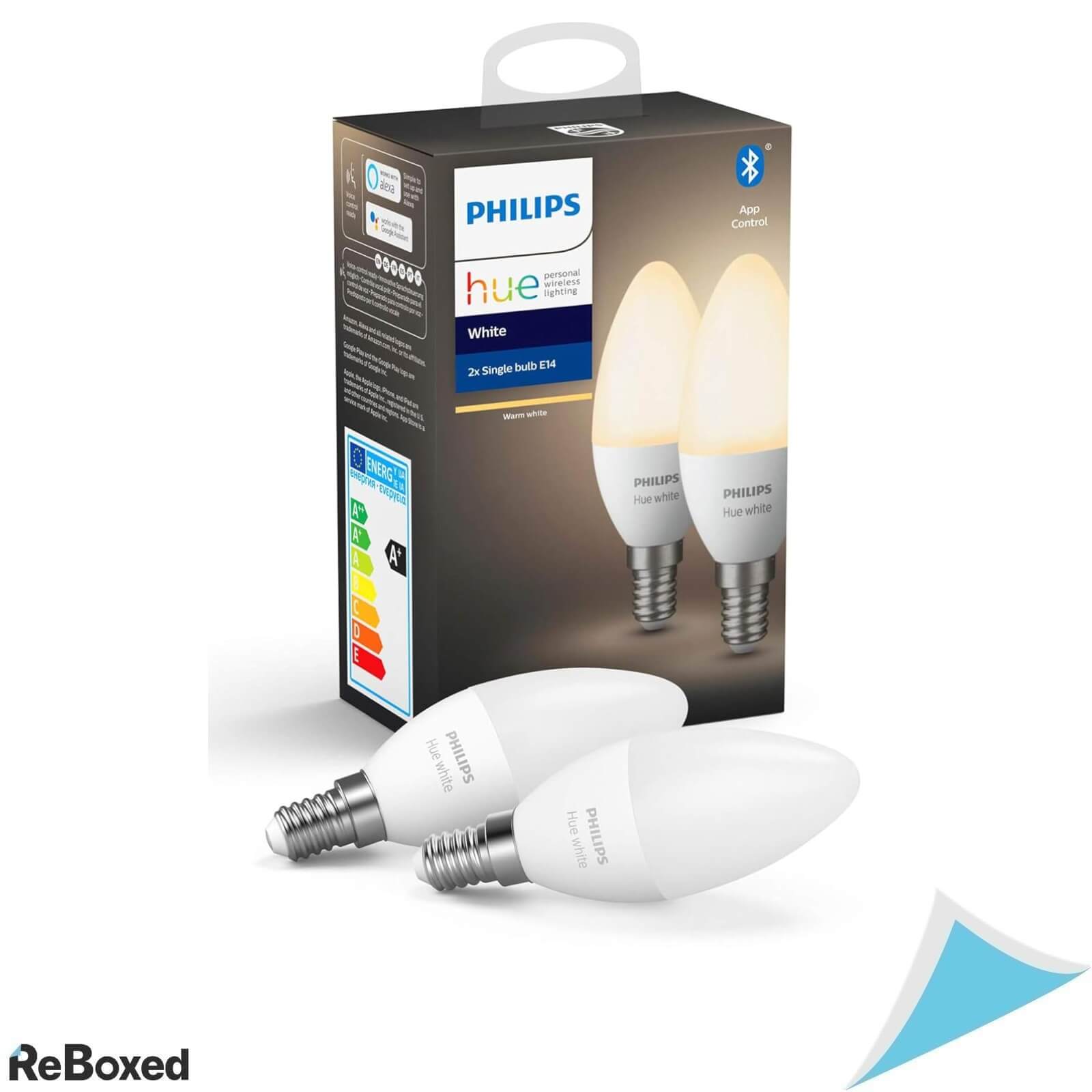 Philips Hue White Set 2 Becuri LED E14 5W 2700K