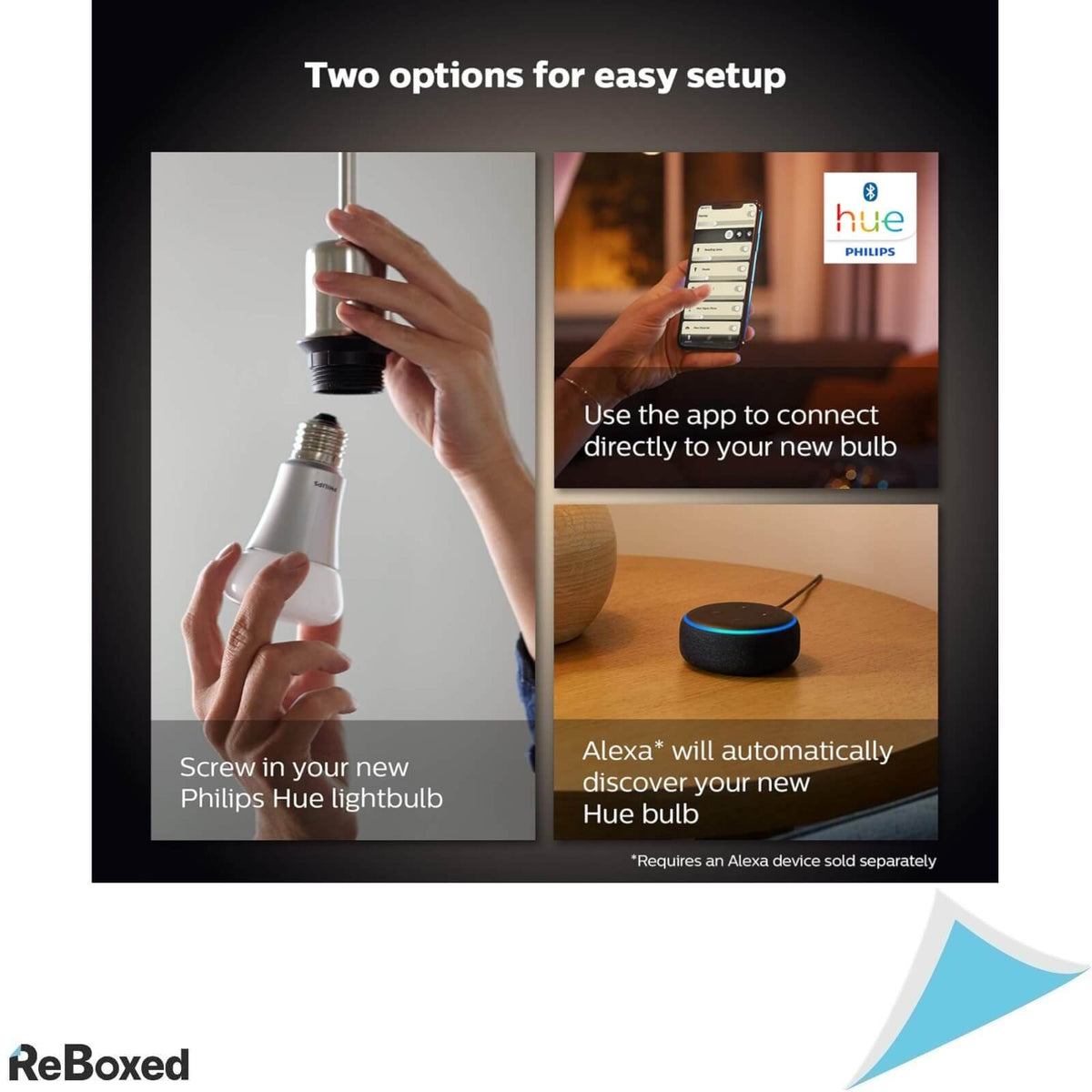 Philips Hue White Set 2 Becuri LED E14 5W 2700K