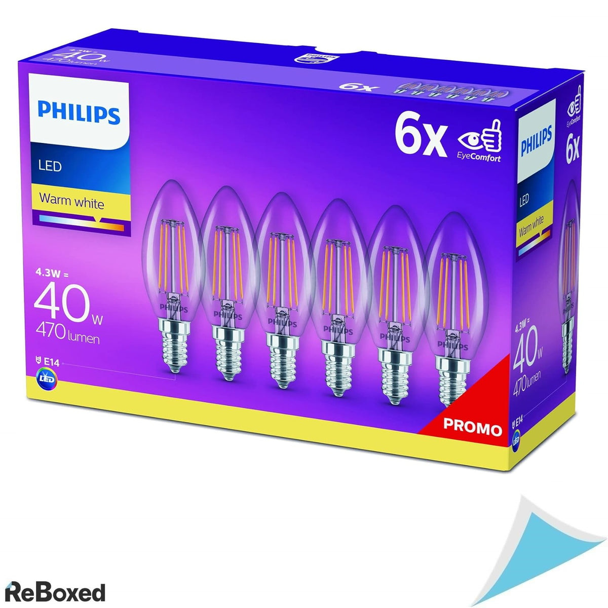 Philips LED 6 becuri E14 4W-40W