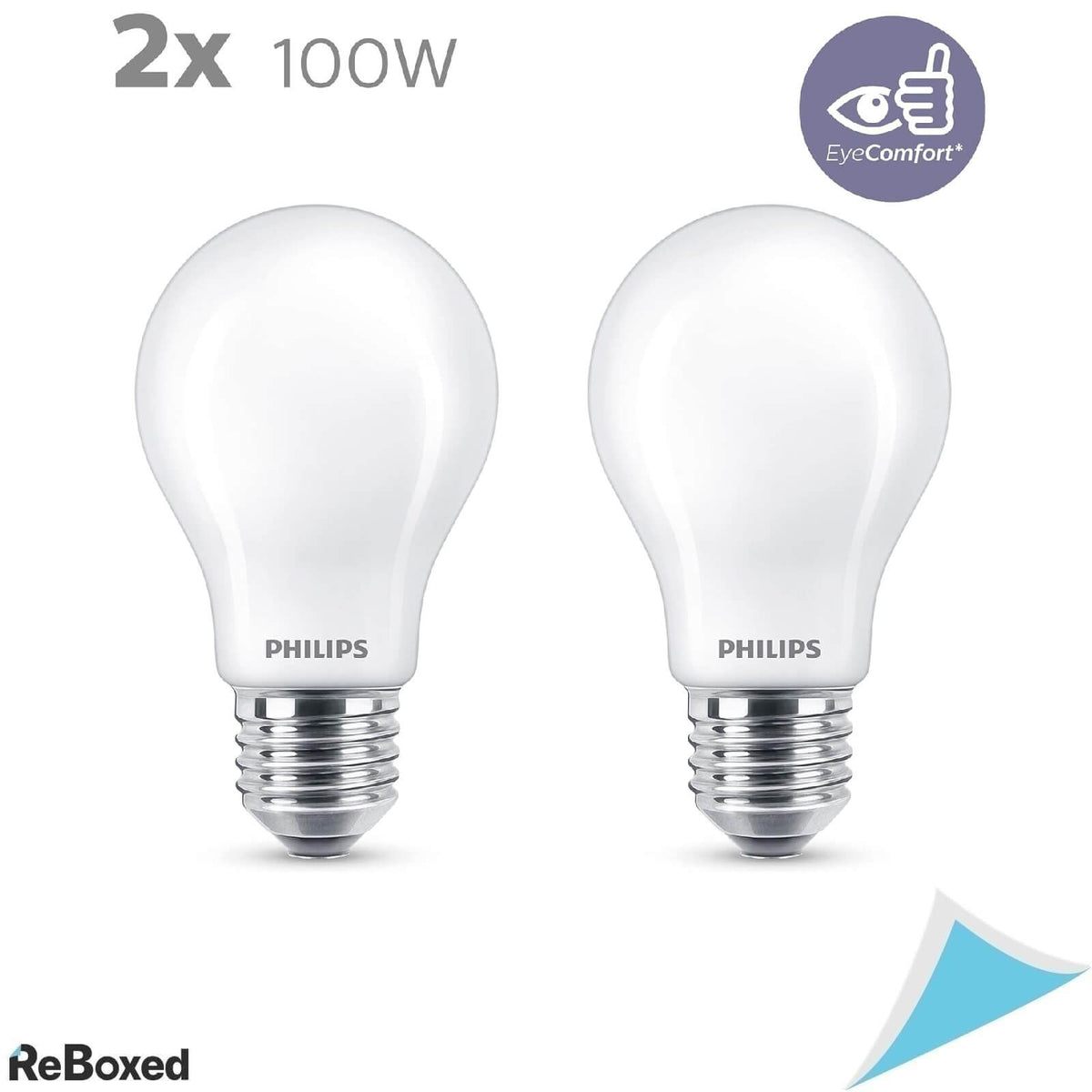 Philips Set 2 Becuri LED Classic A60 E27