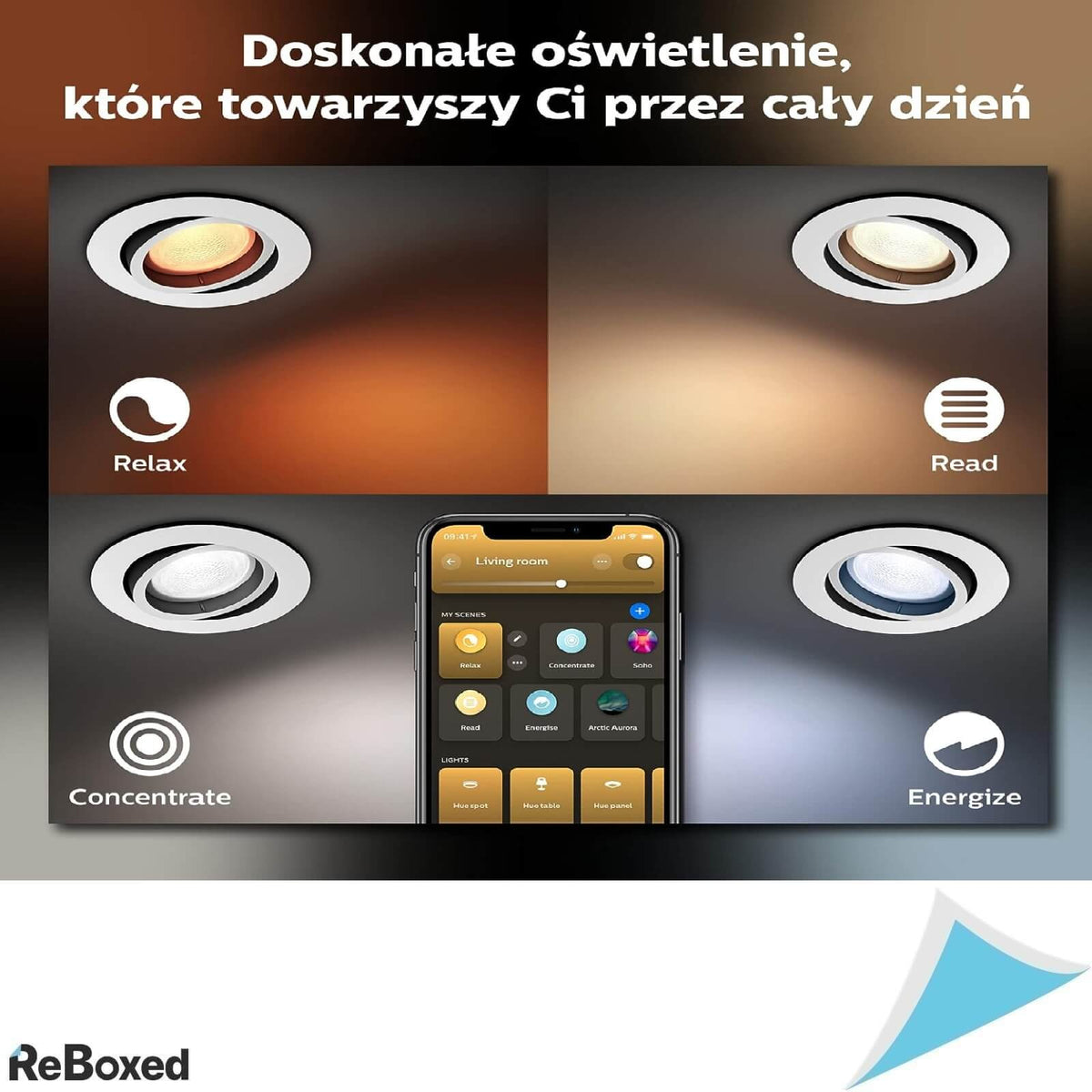 Philips Hue Milliskin Set 3 Spoturi LED GU10 350lm 5.7W