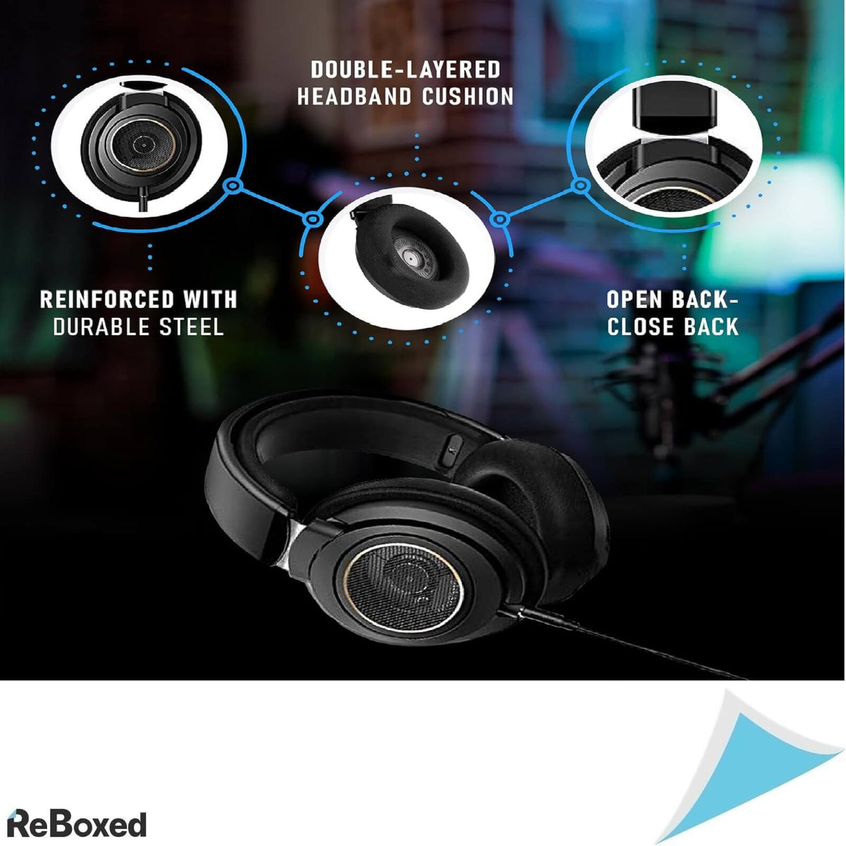 Philips SHP9600 Casti Audio Over-Ear Cablue 3m