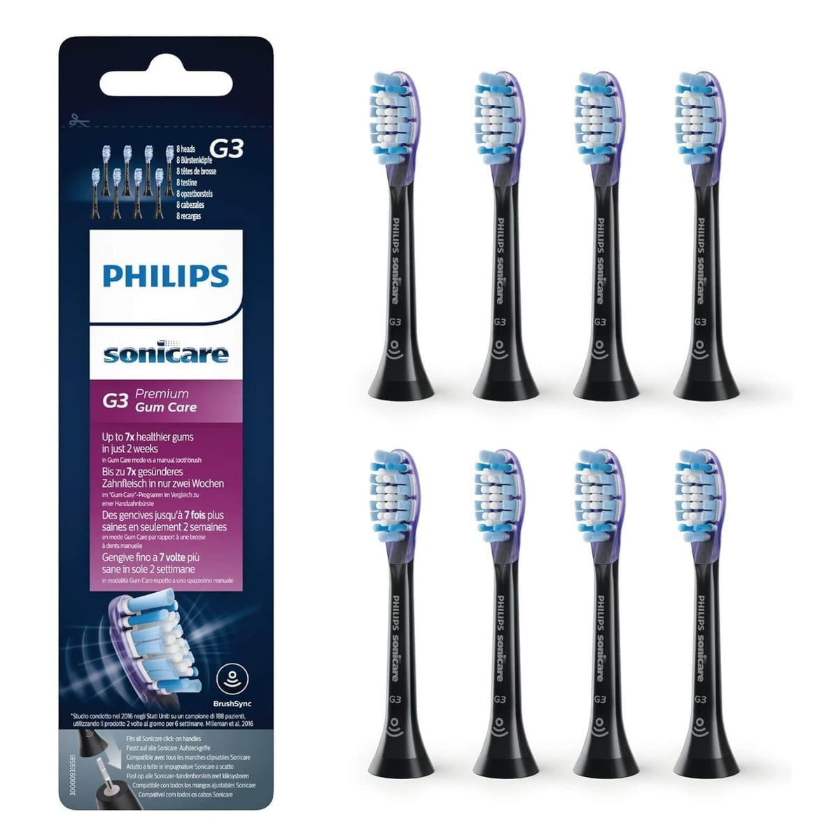 Philips Sonicare G3 Premium Gun Capete Periuta Electrica HX9054/33