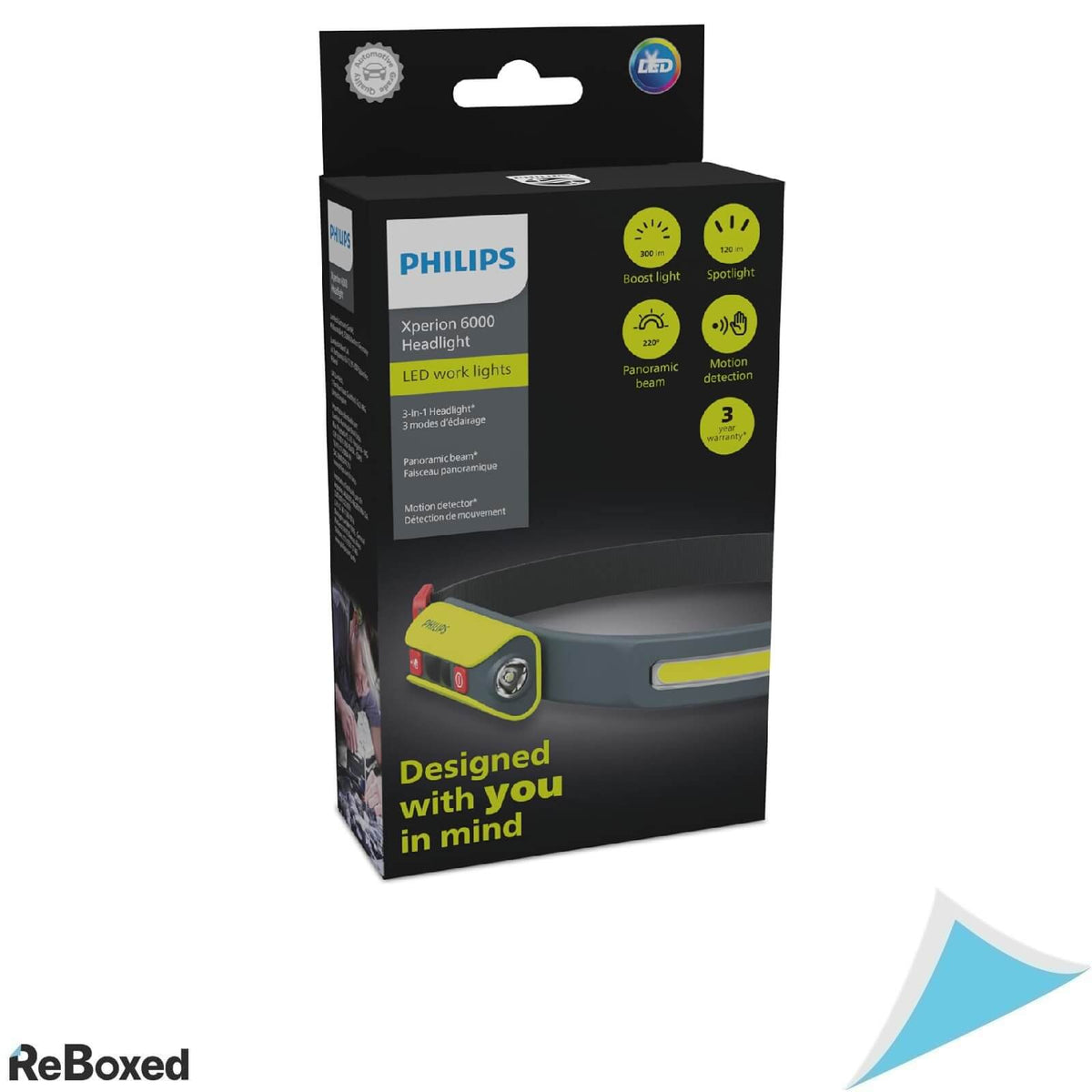 Philips Xperion 6000 Lampa de Cap LED 300lm