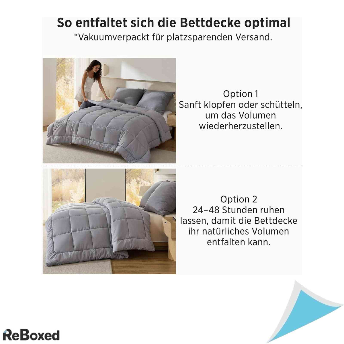 Pilota de Iarna Bedsure 155x220 cm Densitate 450 GSM Calduroasa si Matlasata Gri