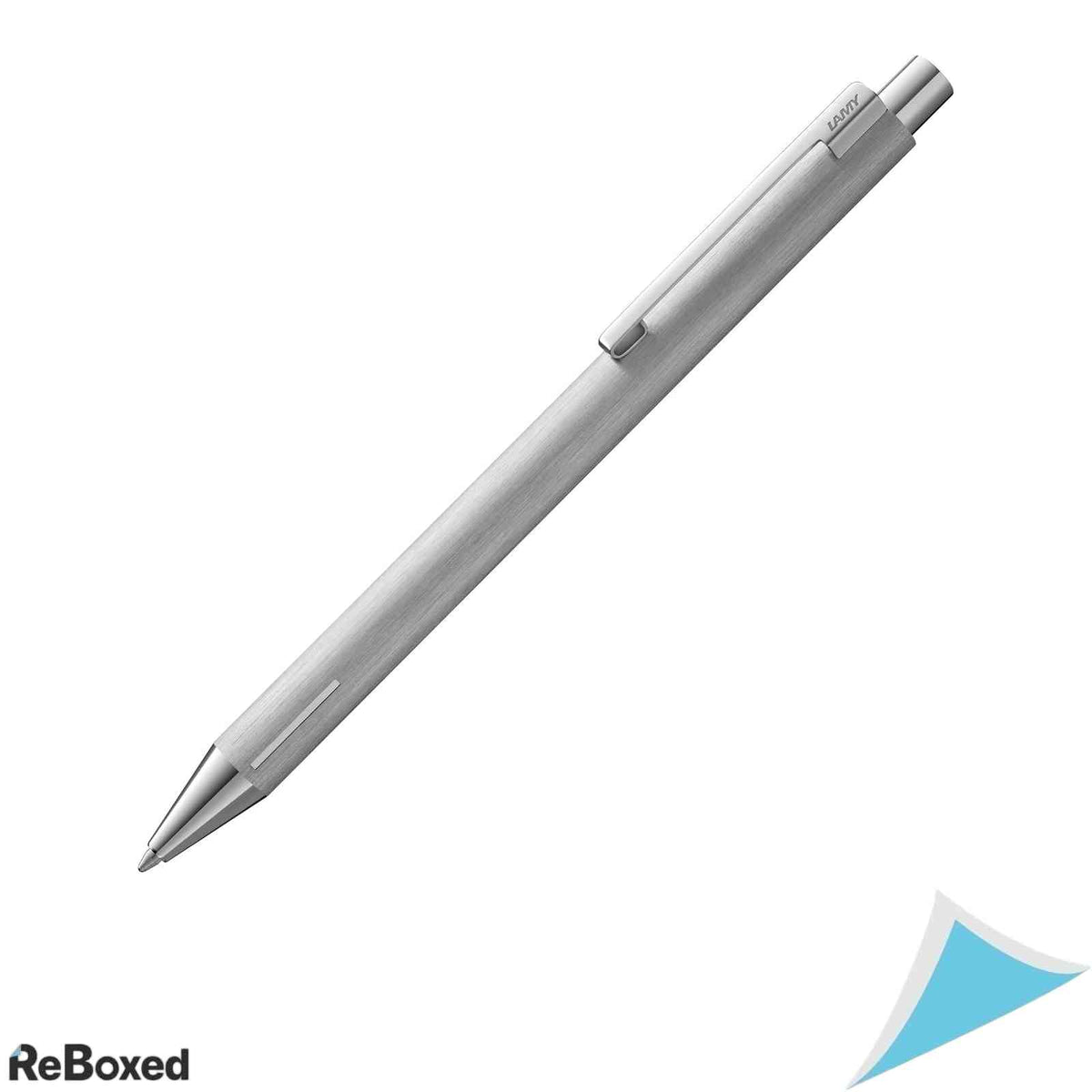 Pix din Otel Inoxidabil Periat Lamy Econ M201 Penita M Mina M16 Neagra Inclusa Ambidextru Inox Argintiu
