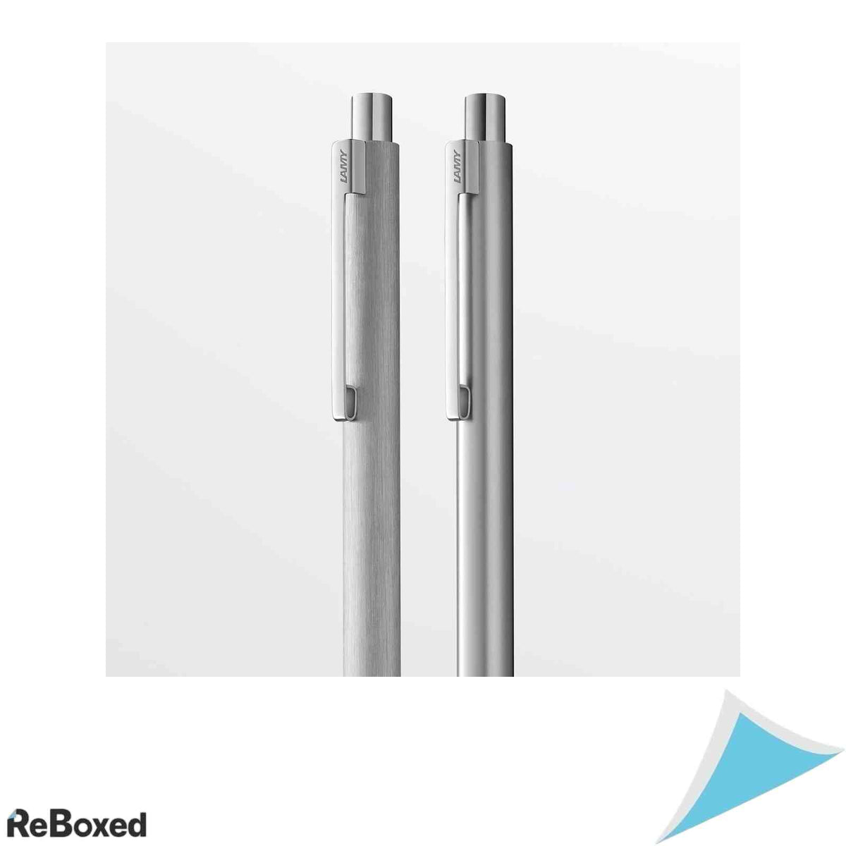 Pix din Otel Inoxidabil Periat Lamy Econ M201 Penita M Mina M16 Neagra Inclusa Ambidextru Inox Argintiu