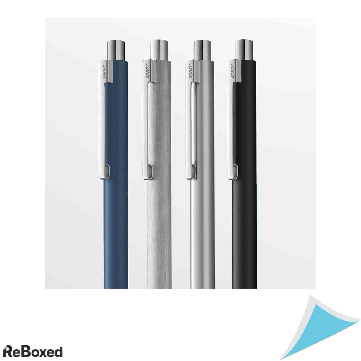 Pix din Otel Inoxidabil Periat Lamy Econ M201 Penita M Mina M16 Neagra Inclusa Ambidextru Inox Argintiu