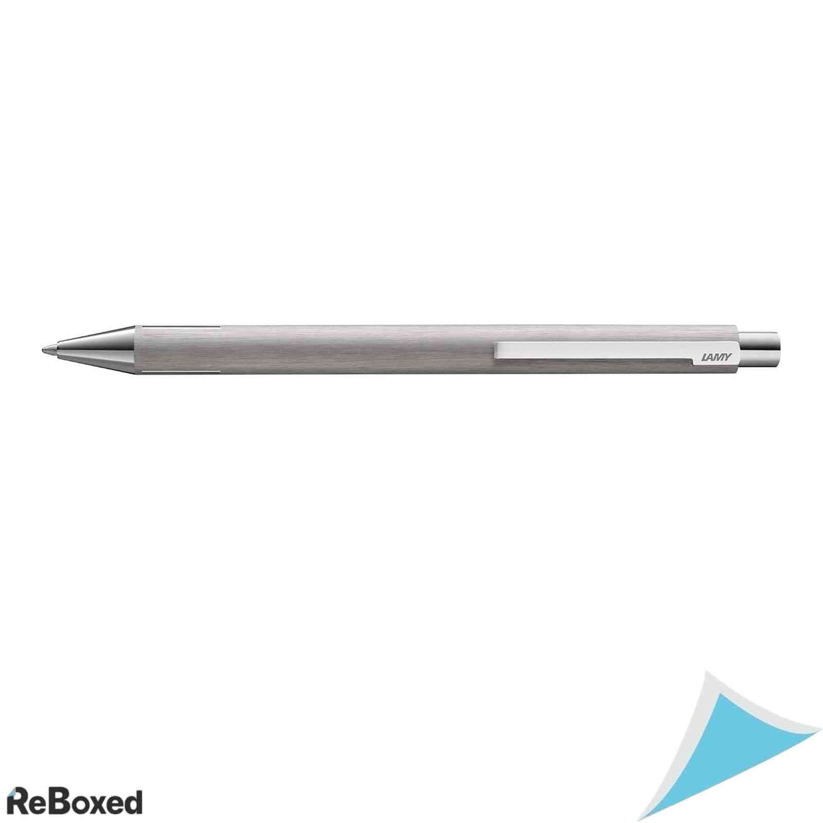 Pix din Otel Inoxidabil Periat Lamy Econ M201 Penita M Mina M16 Neagra Inclusa Ambidextru Inox Argintiu