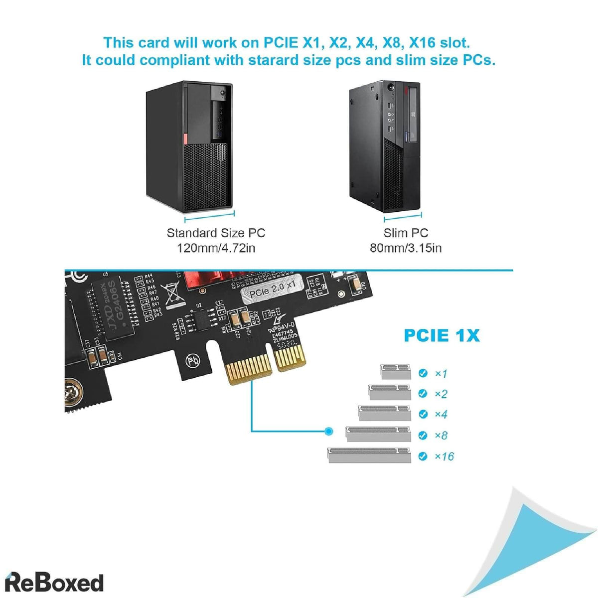 Placa de Retea PCIe ULANSeN Dual Gigabit Ethernet, 2 x RJ45 10/100/1000 Mbps