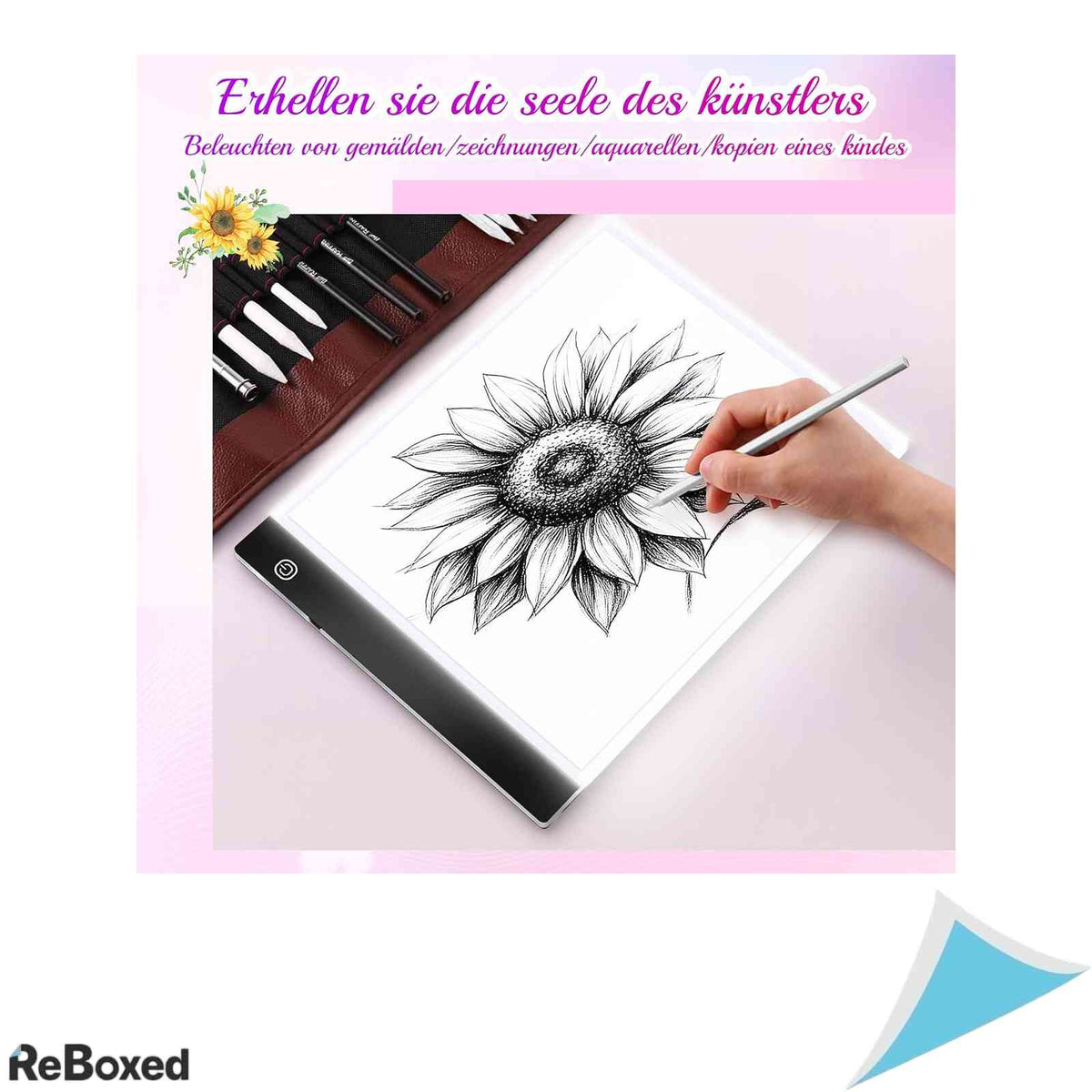 Placa Luminoasa A4 LED Guiseapue pentru Diamond Painting, Desen, Schite, Grafica si Caligrafie