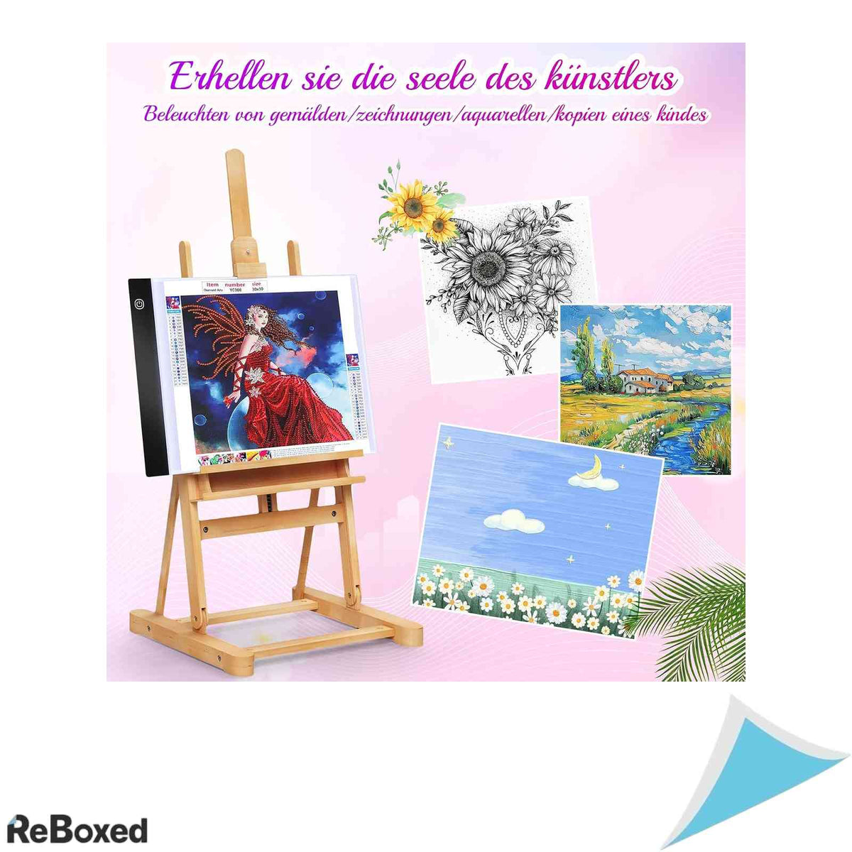 Placa Luminoasa A4 LED Guiseapue pentru Diamond Painting, Desen, Schite, Grafica si Caligrafie