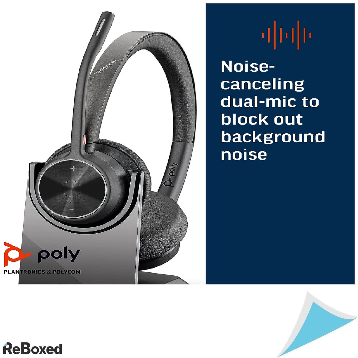 Poly Plantronics Voyager 4320 UC Casca Over-Ear cu Microfon USB-A Negru