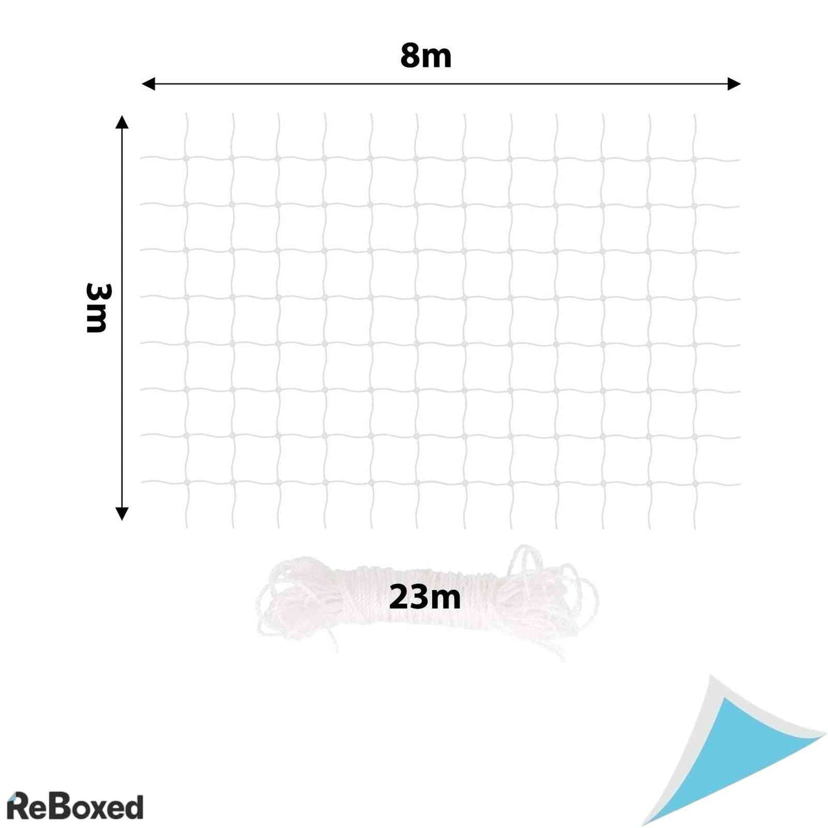 Plasa de protectie pentru pisici dibea 3 x 8 m, transparenta