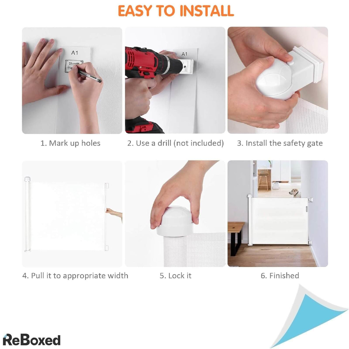 Poarta de Siguranta pentru Animale si Bebelusi 140 cm