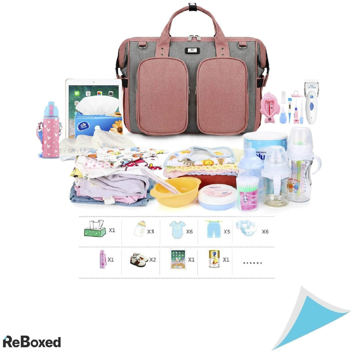 Pomelo Best Geanta de Schimb pentru Bebelusi din Piele