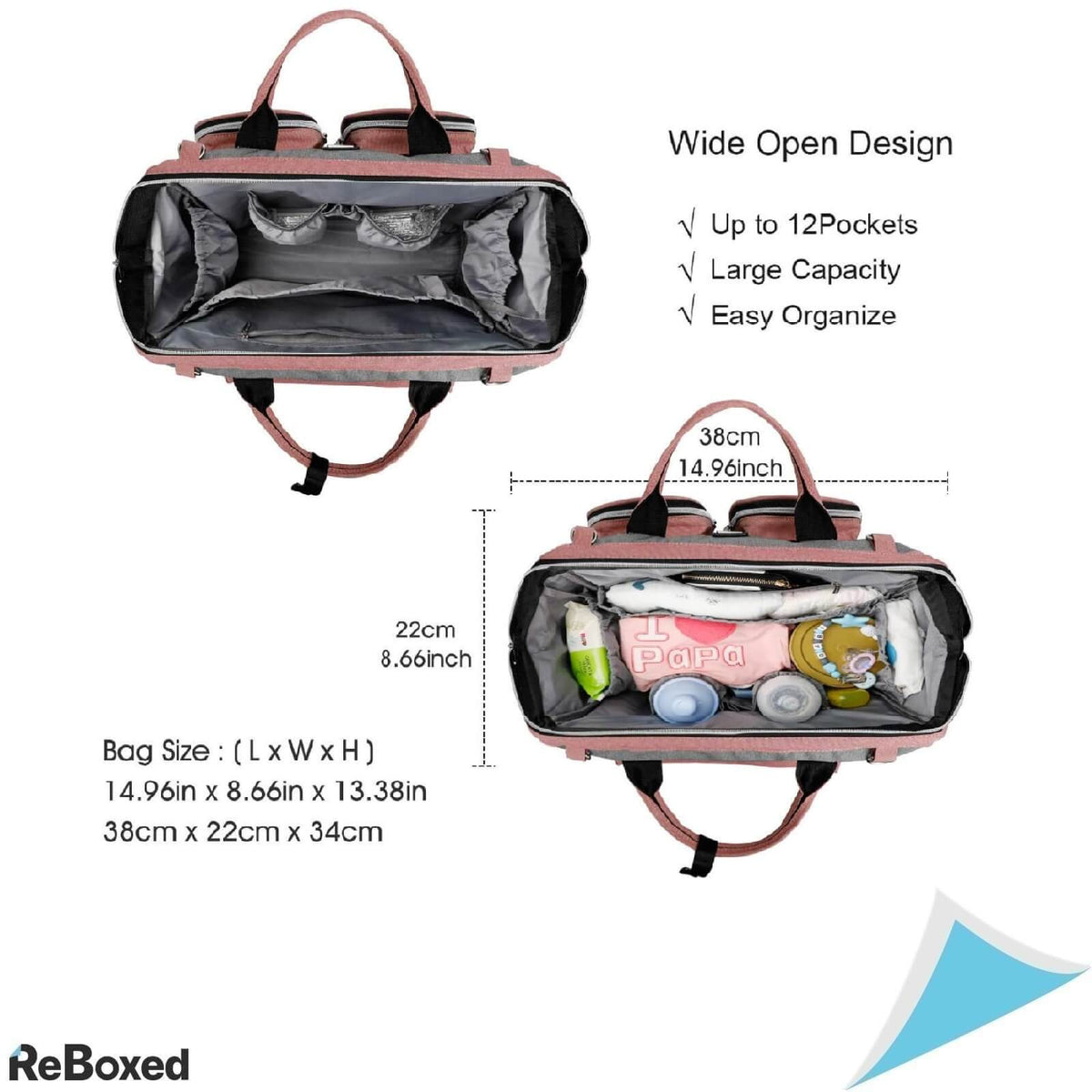 Pomelo Best Geanta de Schimb pentru Bebelusi din Piele