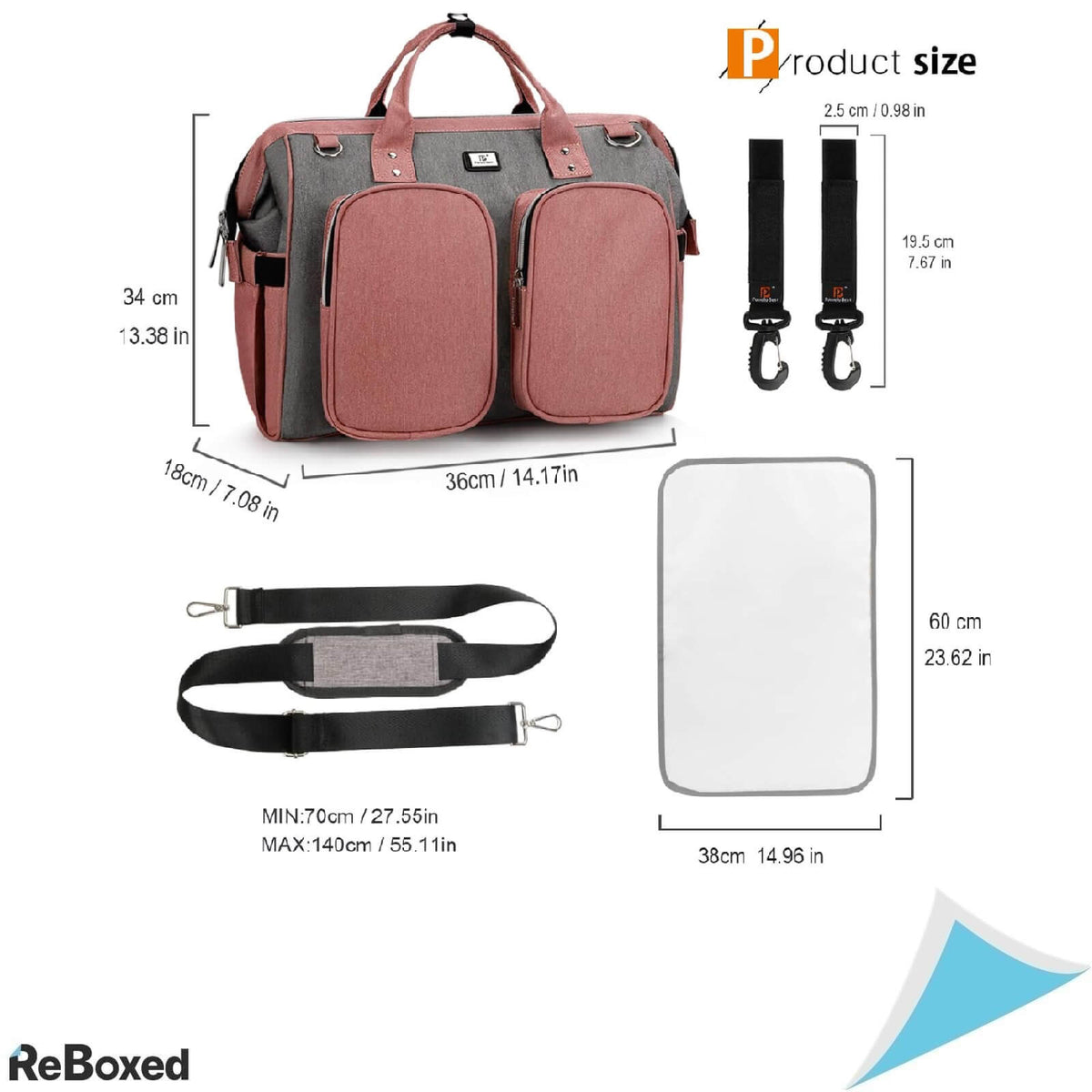 Pomelo Best Geanta de Schimb pentru Bebelusi din Piele