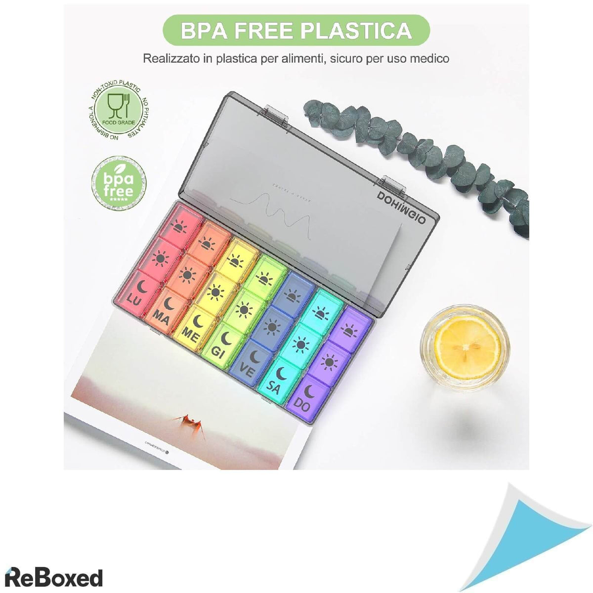 Portapillole Cutie Organizatoare pentru Pastile 21 Compartimente