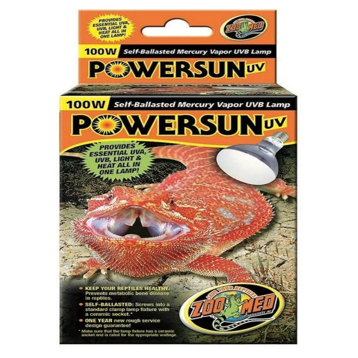 PowerSun Zoo Med OL-48 Lampa cu Vapori de Mercur UVA UVB