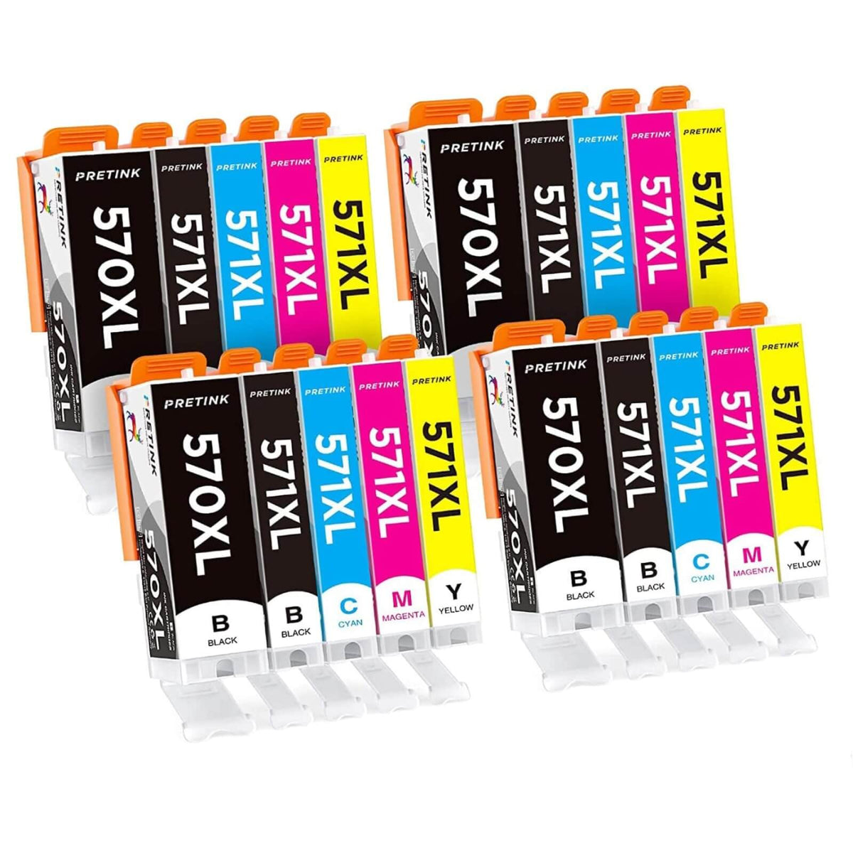 PretInk 570XL-571XL Cartuse OEM Cerneala Canon Pixma TS MG