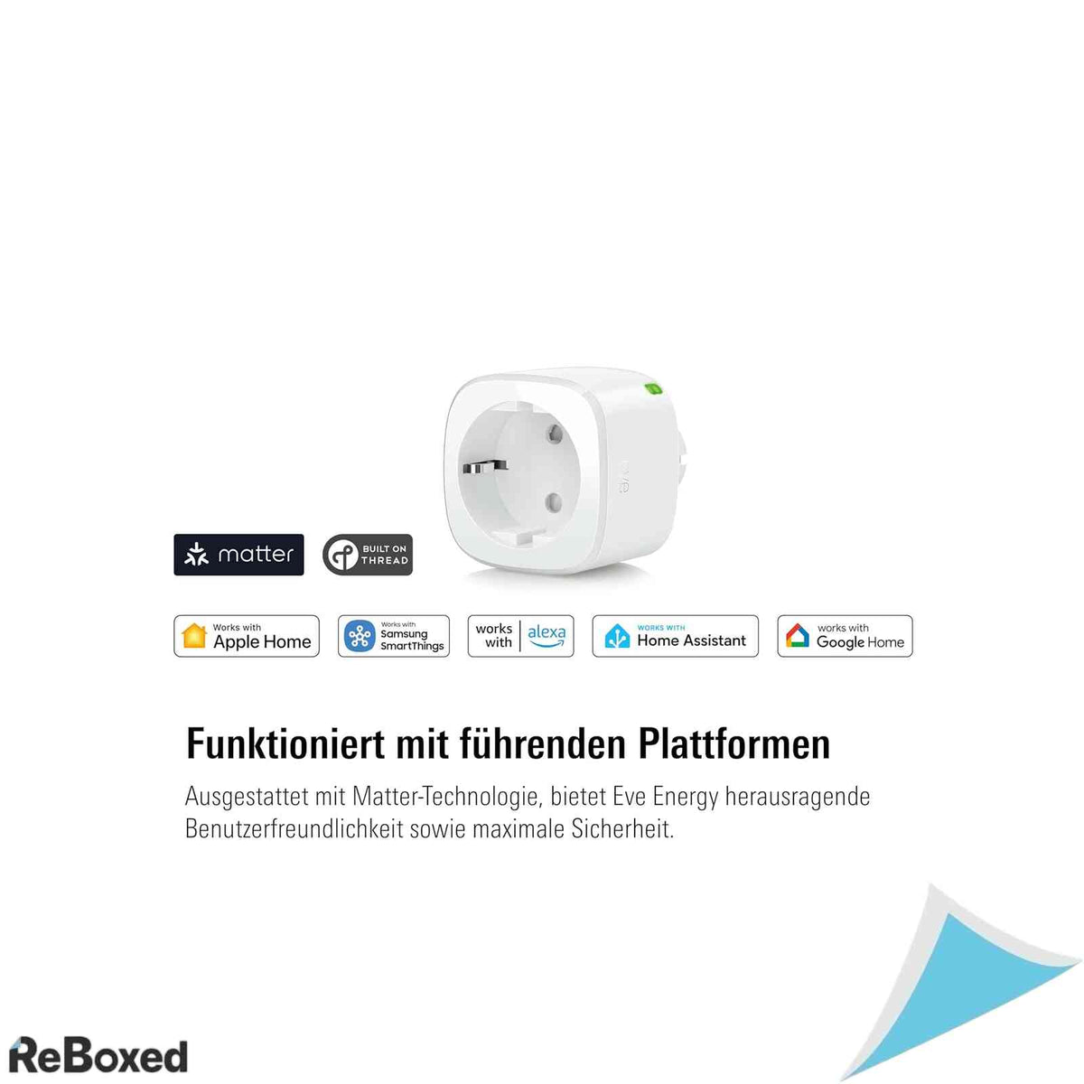 Priza Inteligenta Eve Energy Matter cu Monitorizare Consum, 2500W