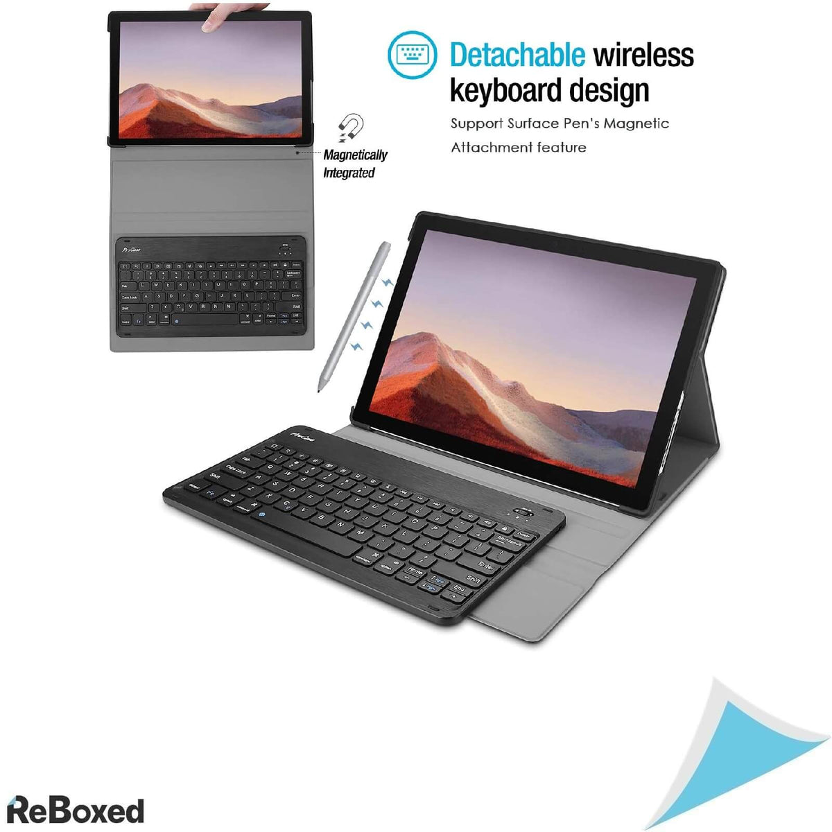 ProCase Husa cu Tastatura Wireless Detasabila Surface Pro 12.3 Inch