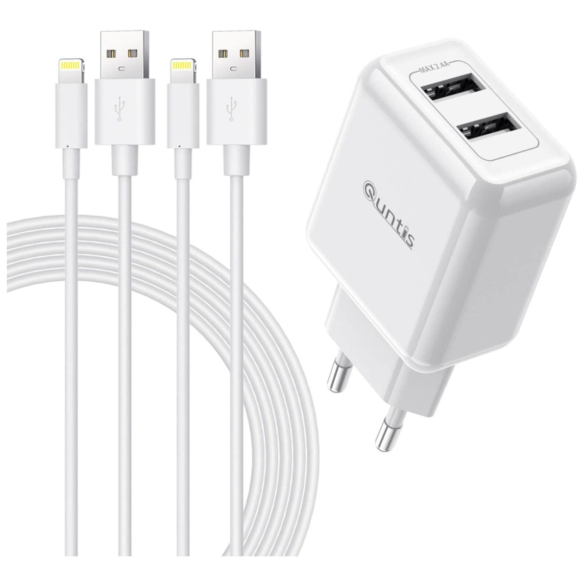 Quntis Incarcator Iphone 12W 2 Porturi USB